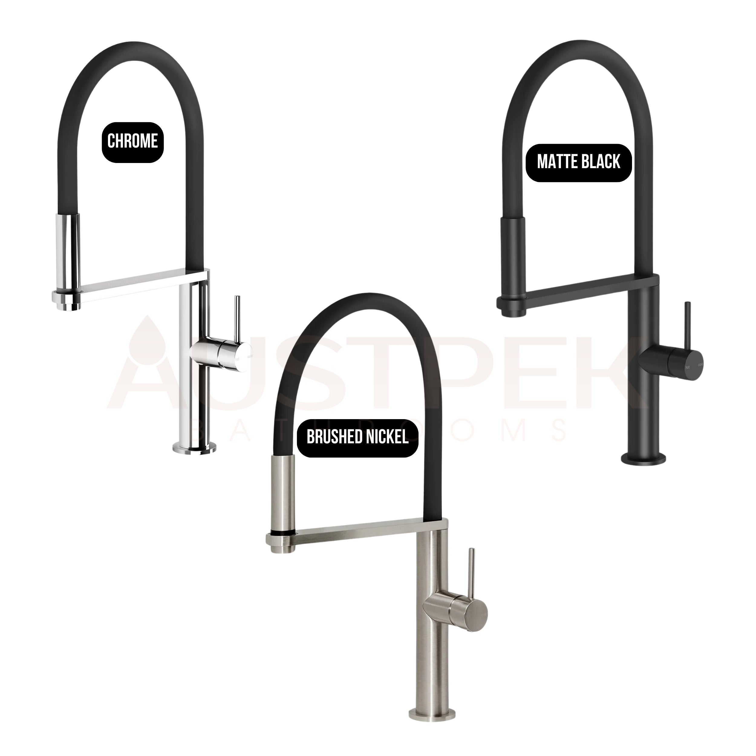 PHOENIX BLIX LEAD FREE FLEXIBLE HOSE SINK MIXER 447MM CHROME