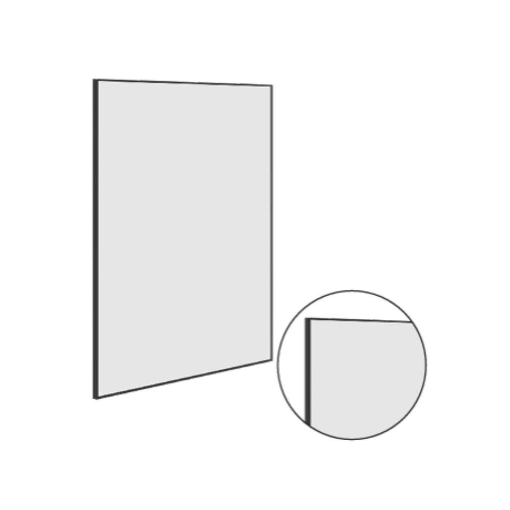 THERMOGROUP ABLAZE RECTANGULAR BLACK FRAMED MIRROR 750X900MM