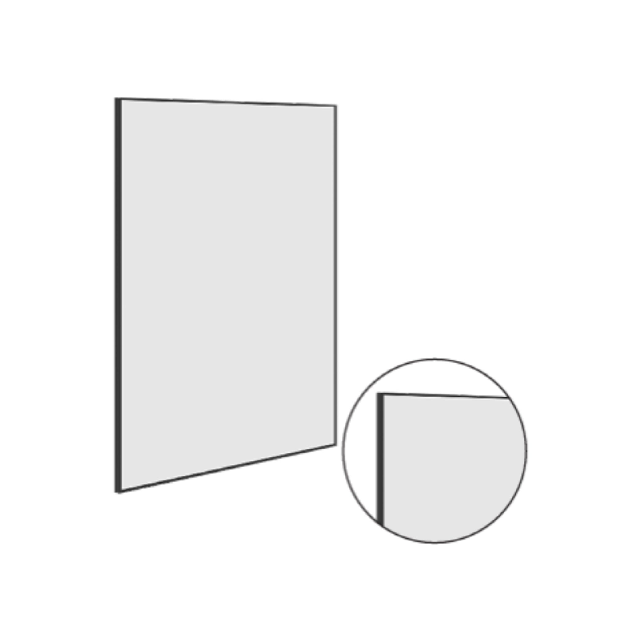 THERMOGROUP ABLAZE RECTANGULAR BLACK FRAMED MIRROR WITH DEMISTER 750X900MM