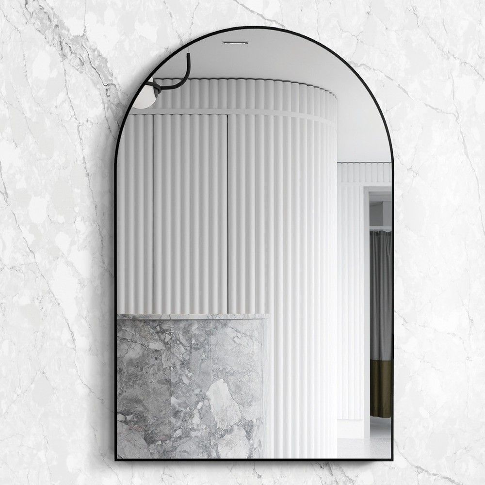 OTTI ARCHIE METAL FRAMED MIRROR BLACK 600X900MM