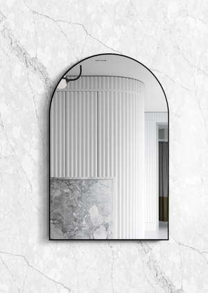 OTTI ARCHIE METAL FRAMED MIRROR BLACK 600X900MM
