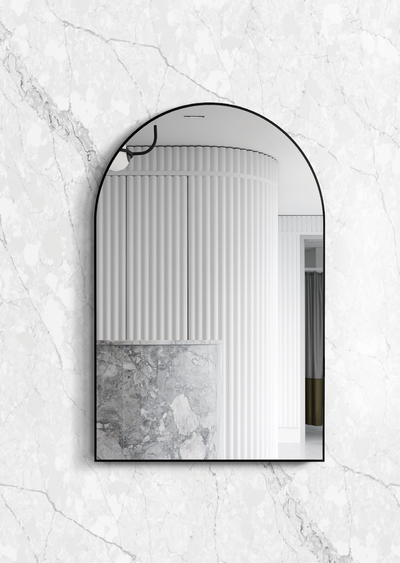 OTTI ARCHIE METAL FRAMED MIRROR BLACK 600X900MM