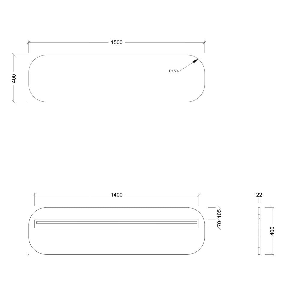 TIMBERLINE JAZZ ARCH CUSTOM MIRROR (ALL SIZING)