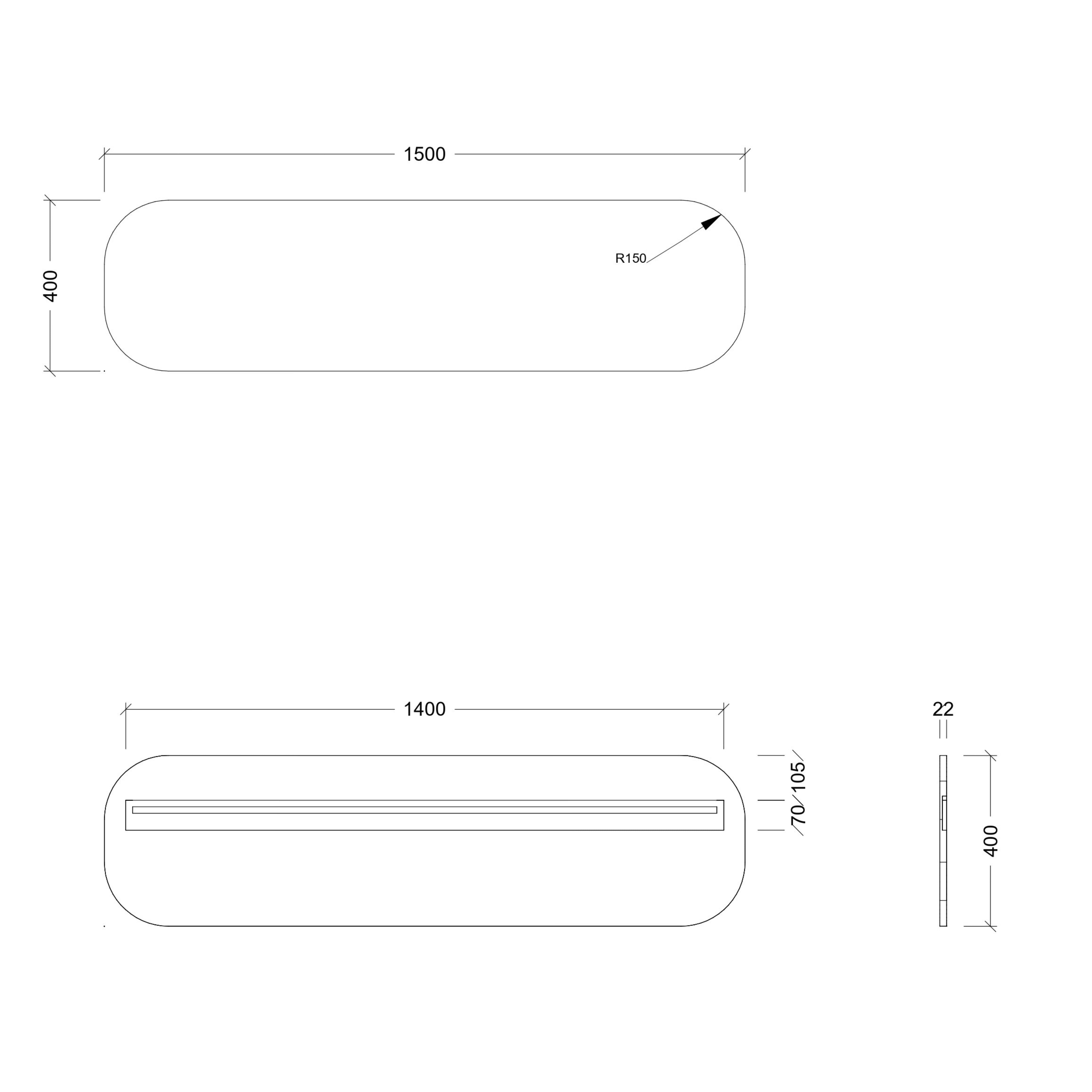 TIMBERLINE JAZZ ARCH CUSTOM MIRROR (ALL SIZING)