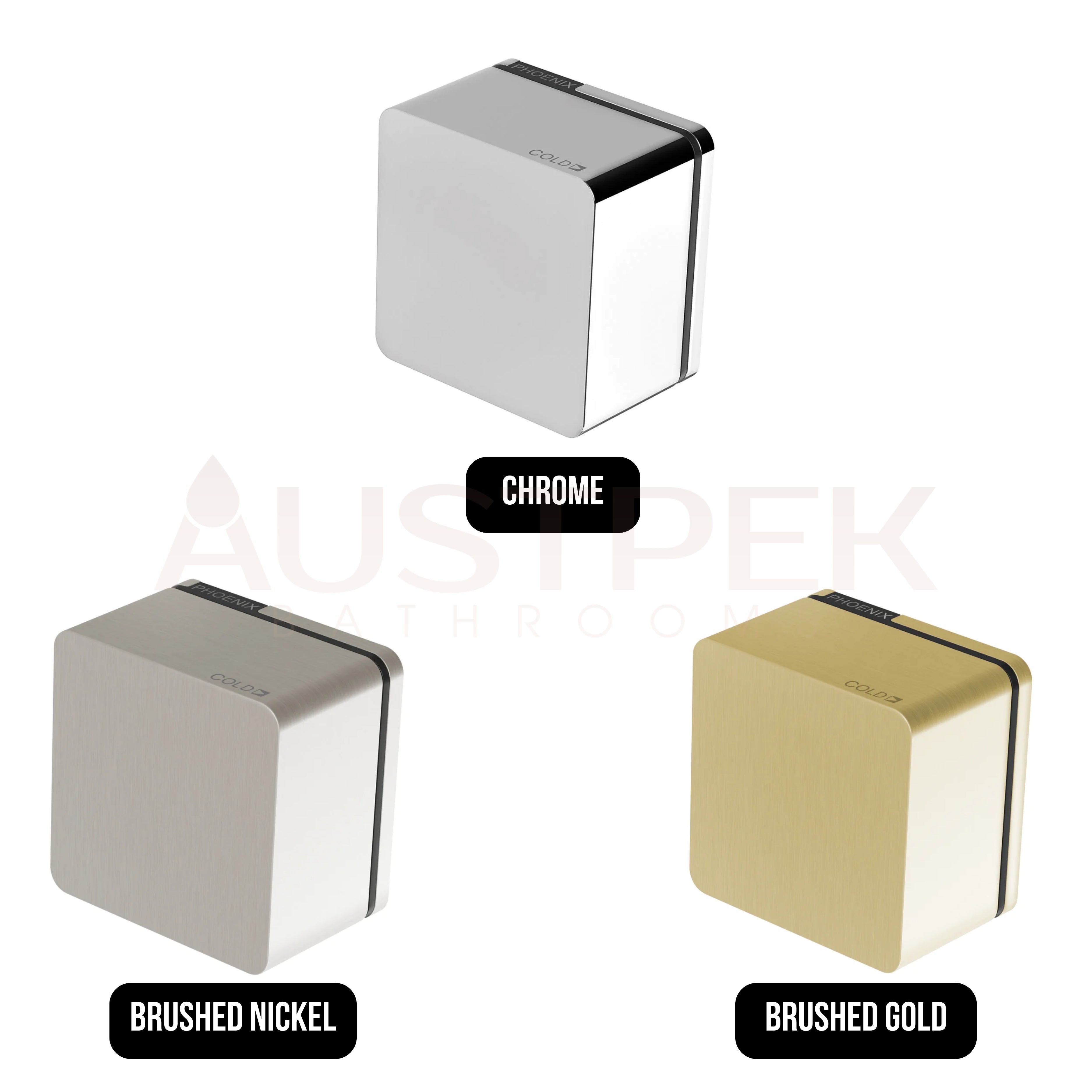 PHOENIX ALIA SHOWER WALL MIXER BRUSHED GOLD