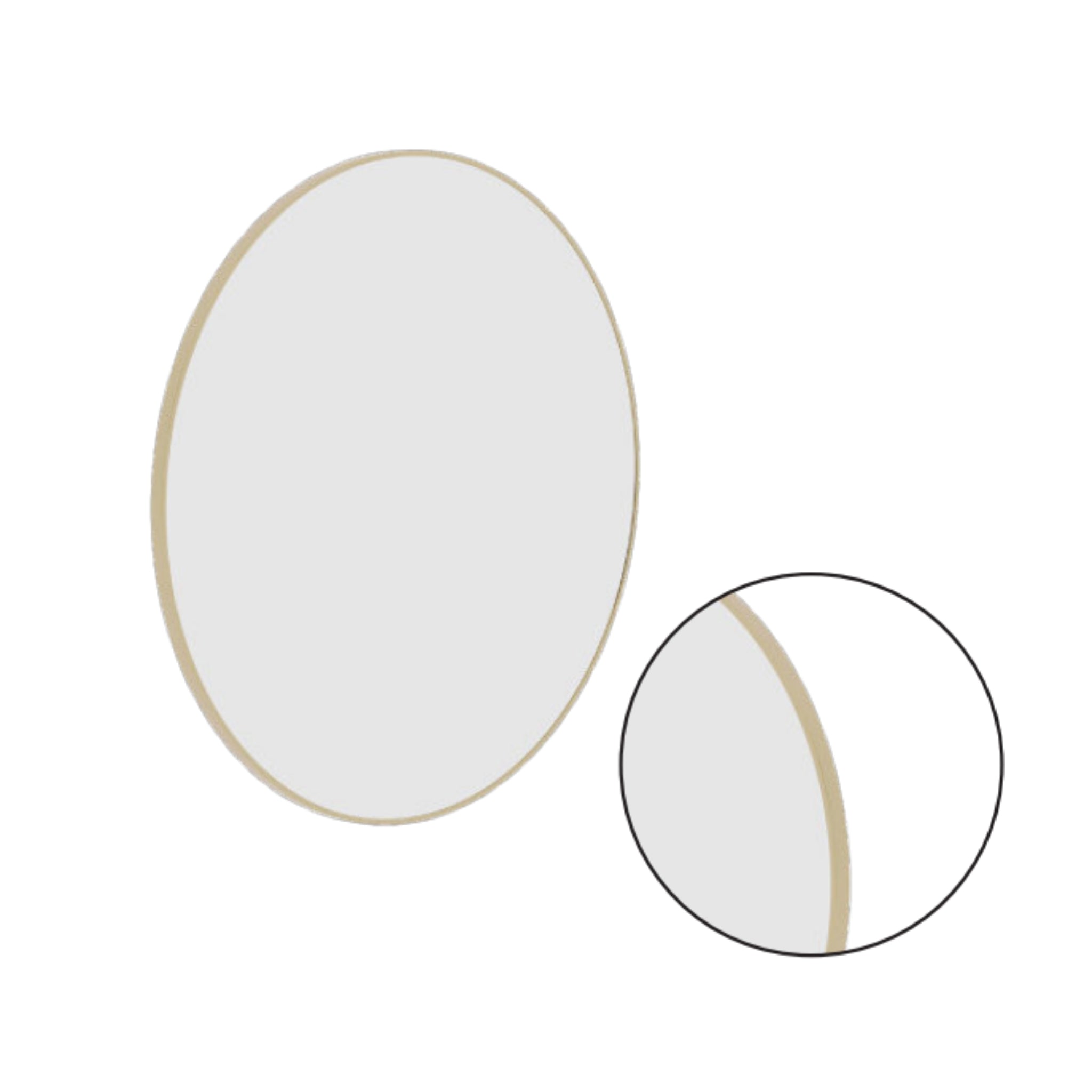 THERMOGROUP ABLAZE ROUND GOLD FRAMED MIRROR INCLUDING DEMISTER 900MM
