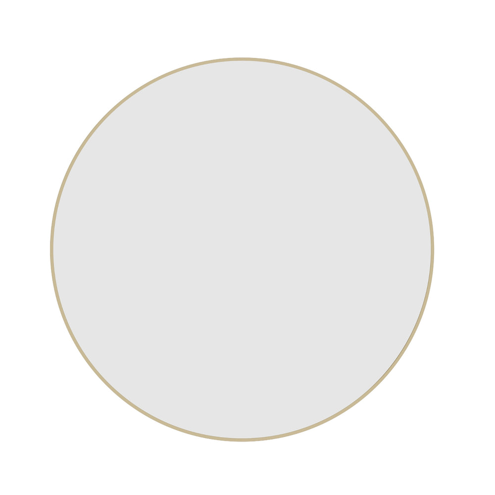 THERMOGROUP ABLAZE ROUND GOLD FRAMED MIRROR 900MM