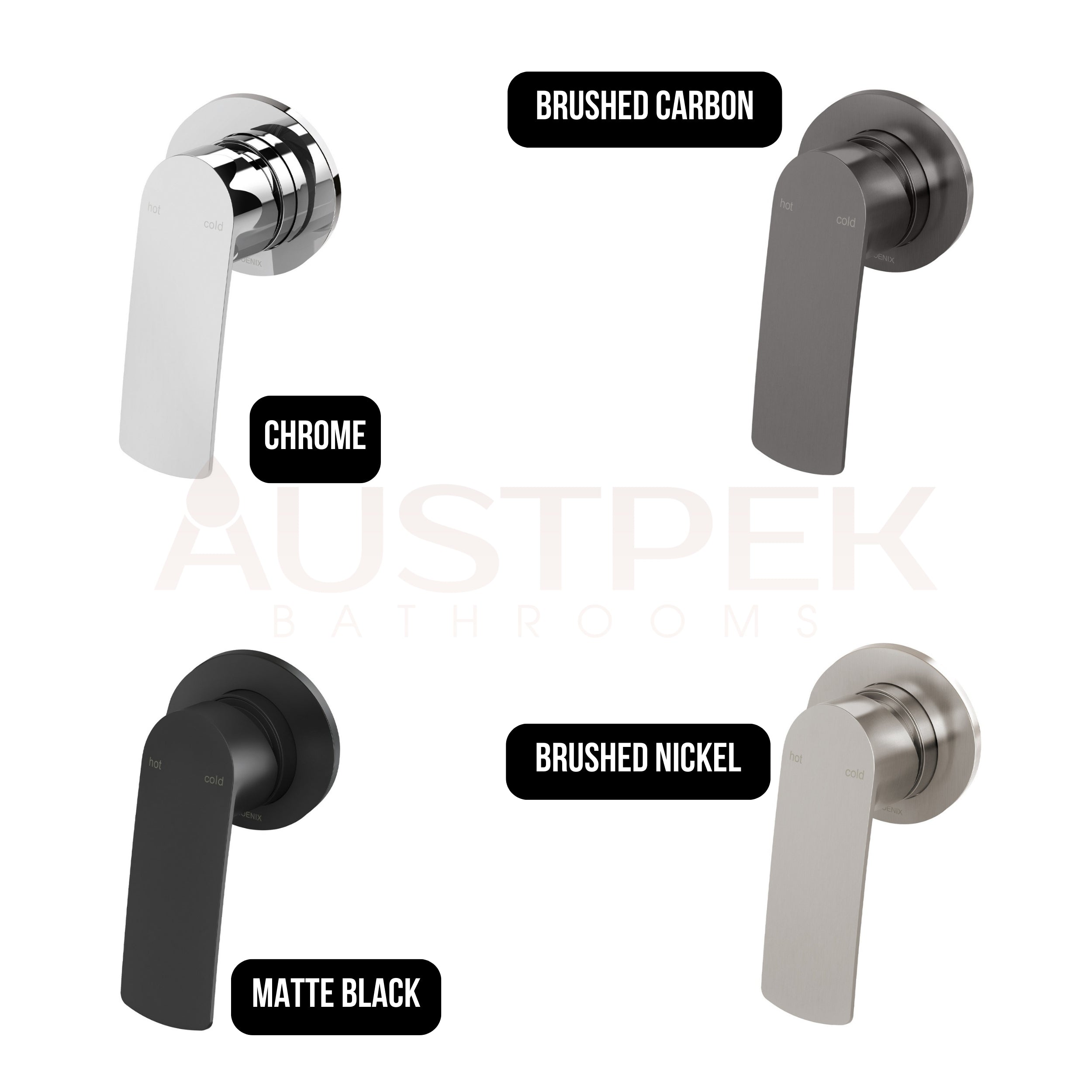 PHOENIX MEKKO SWITCHMIX LEAD FREE WALL MIXER W/ ROUND BACKPLATE FIT-OFF AND ROUGH-IN KIT MATTE BLACK