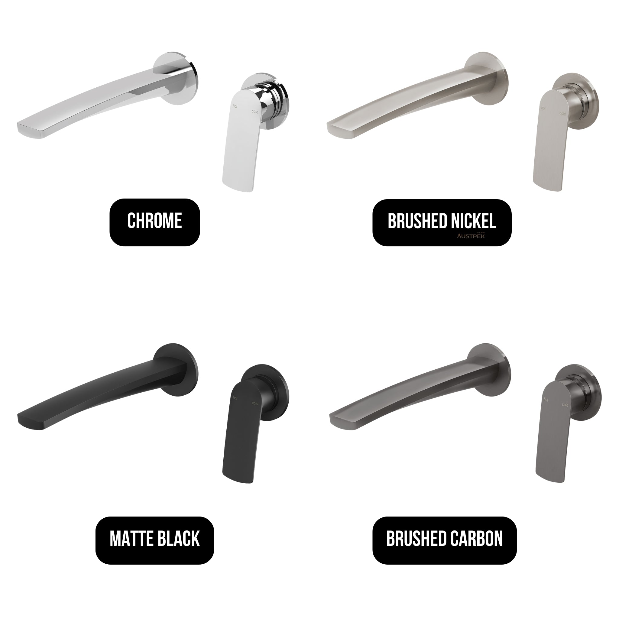 PHOENIX MEKKO SWITCHMIX LEAD FREE WALL BASIN / BATH MIXER SET ROUND PLATE 222MM CHROME