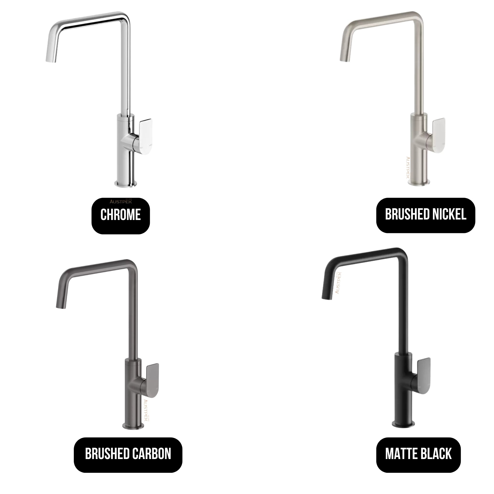 PHOENIX MEKKO LEAD FREE SINK MIXER 190MM BRUSHED CARBON