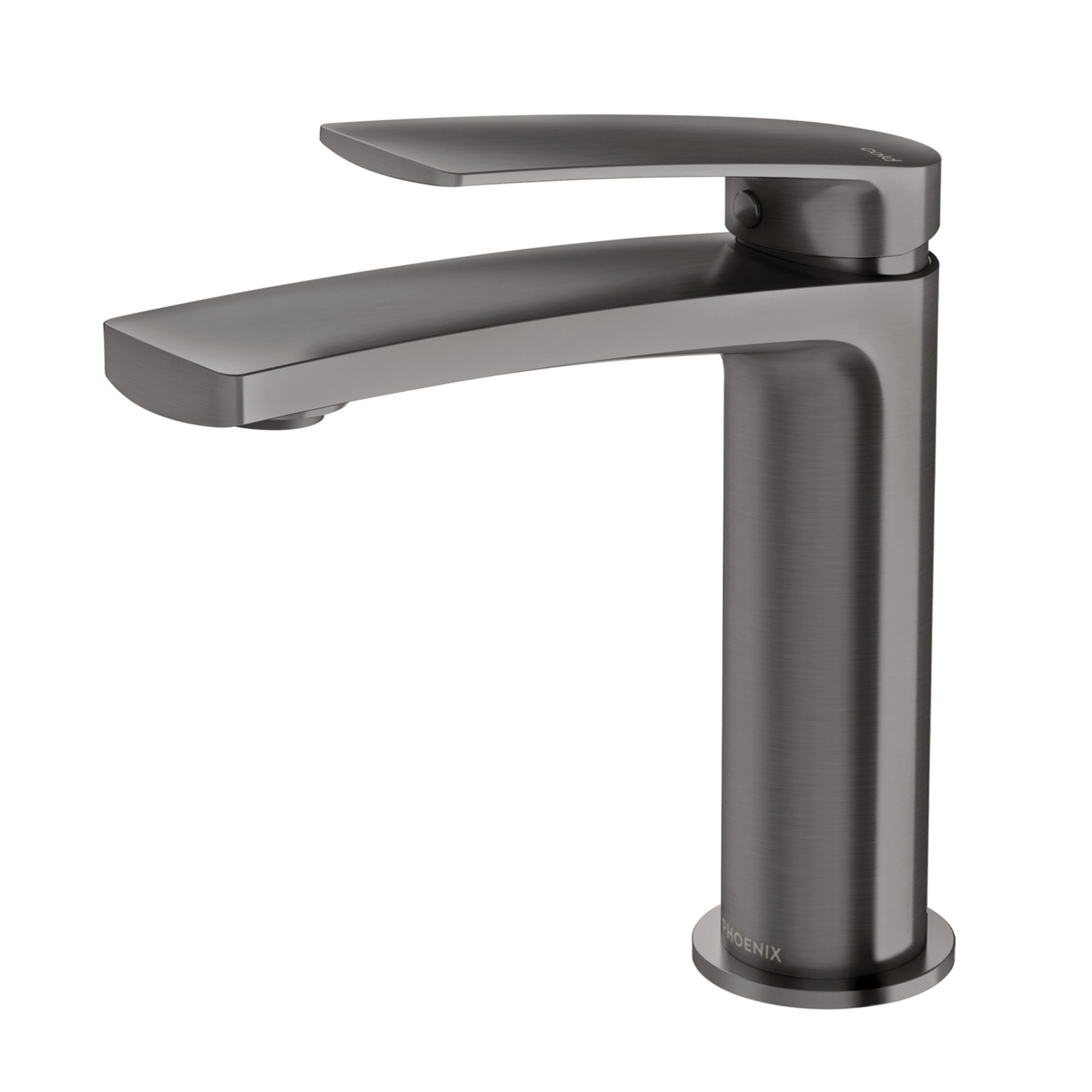 PHOENIX MEKKO LEAD FREE BASIN MIXER 164MM BRUSHED CARBON