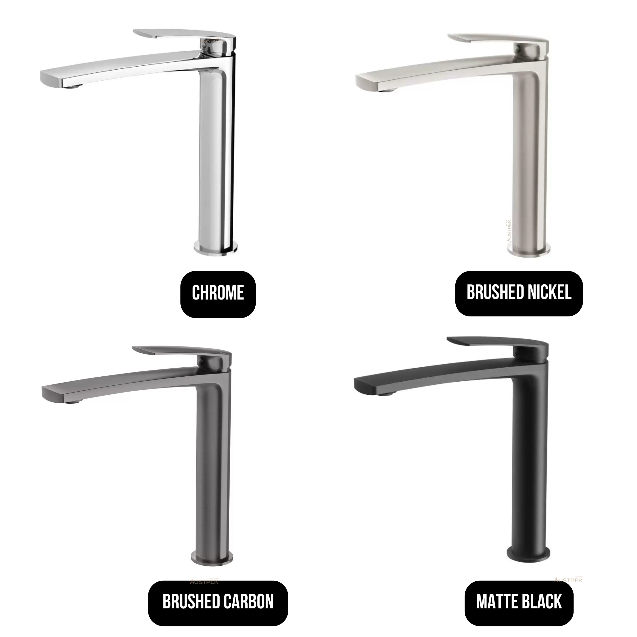 PHOENIX MEKKO LEAD FREE VESSEL MIXER 248MM BRUSHED NICKEL