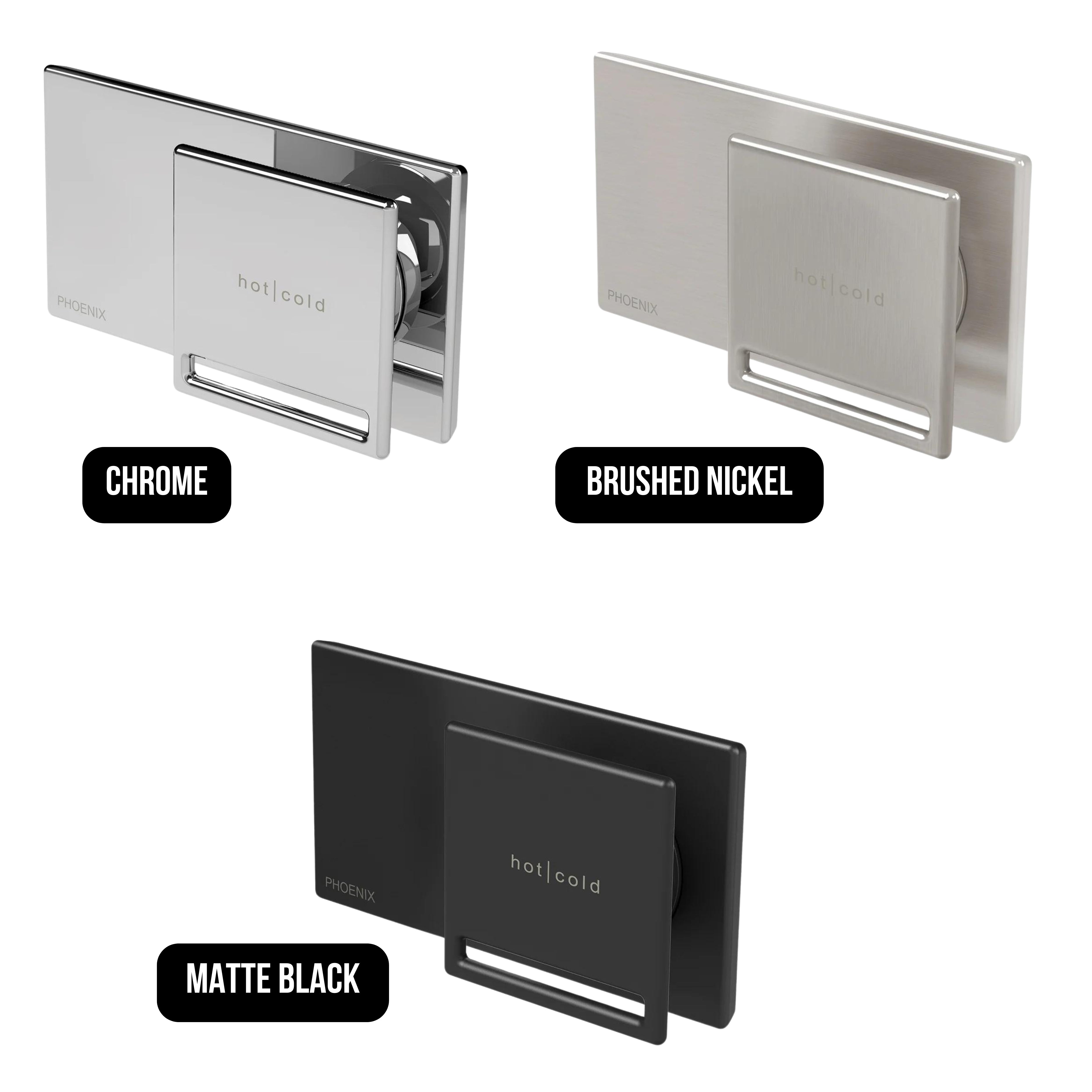 PHOENIX ZIMI SHOWER / WALL MIXER 116MM MATTE BLACK