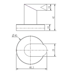 MODERN NATIONAL EVA ROBE HOOK MATTE BLACK