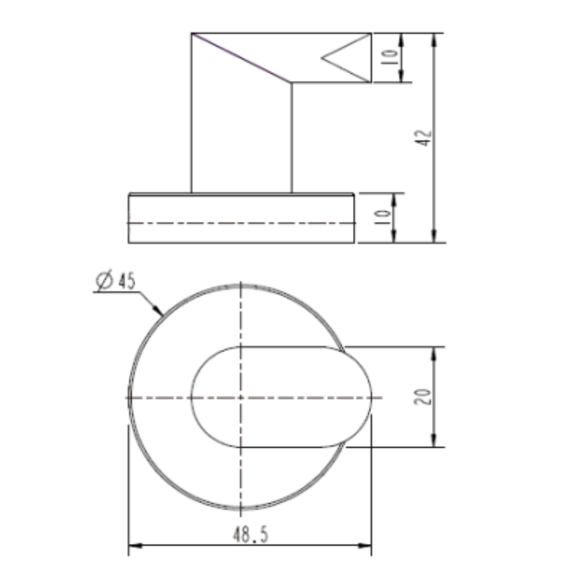 MODERN NATIONAL EVA ROBE HOOK CHROME