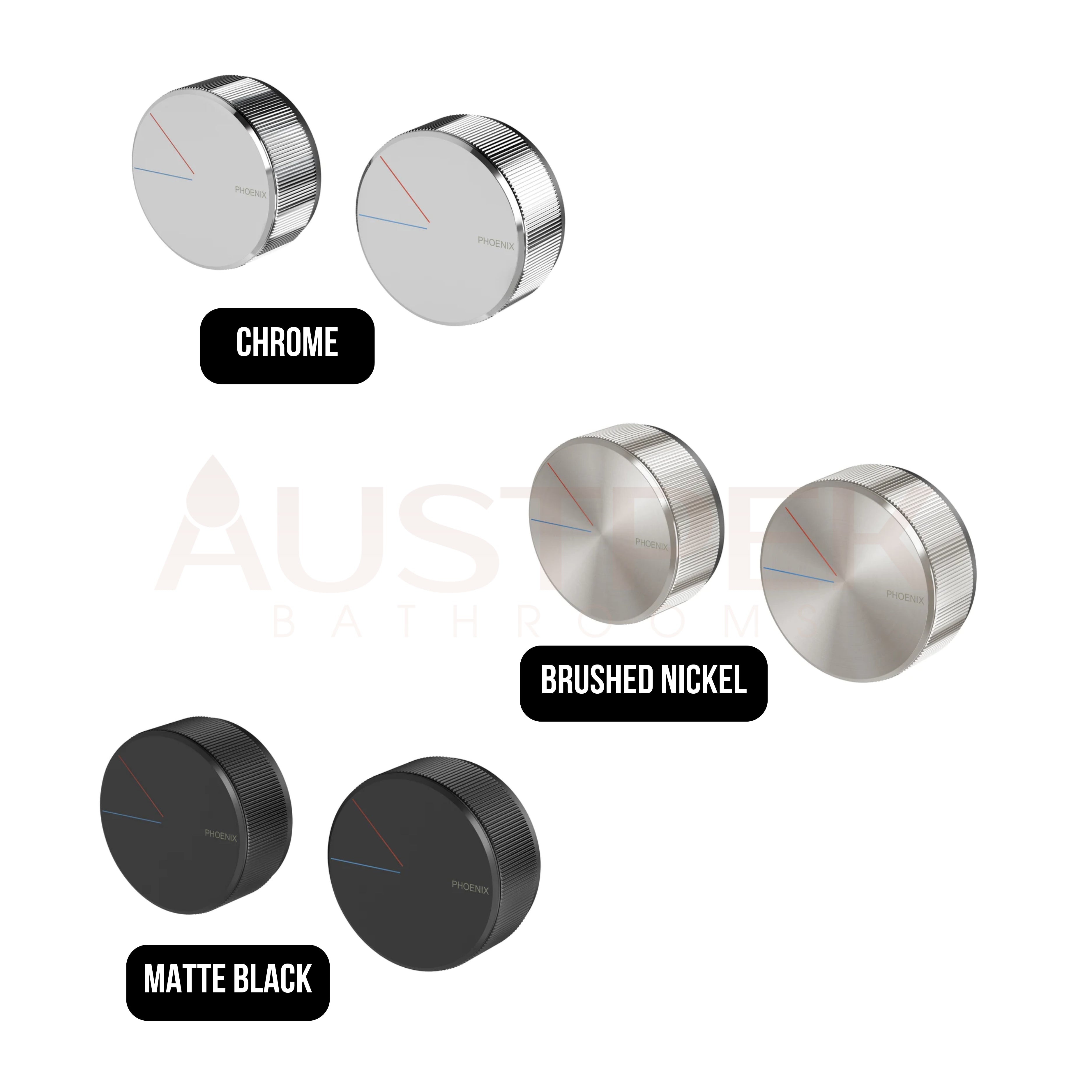 PHOENIX AXIA TWIN SHOWER WALL MIXER CHROME