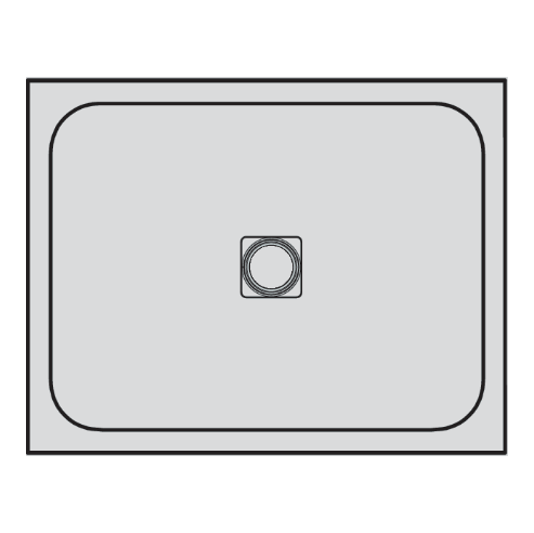 DOMUS LIVING PIETRA BIANCO SHOWER FLOOR WITH TILING LIPS 912X912MM 2 LIPS L/R CORNER MATTE WHITE - Technical Diagram