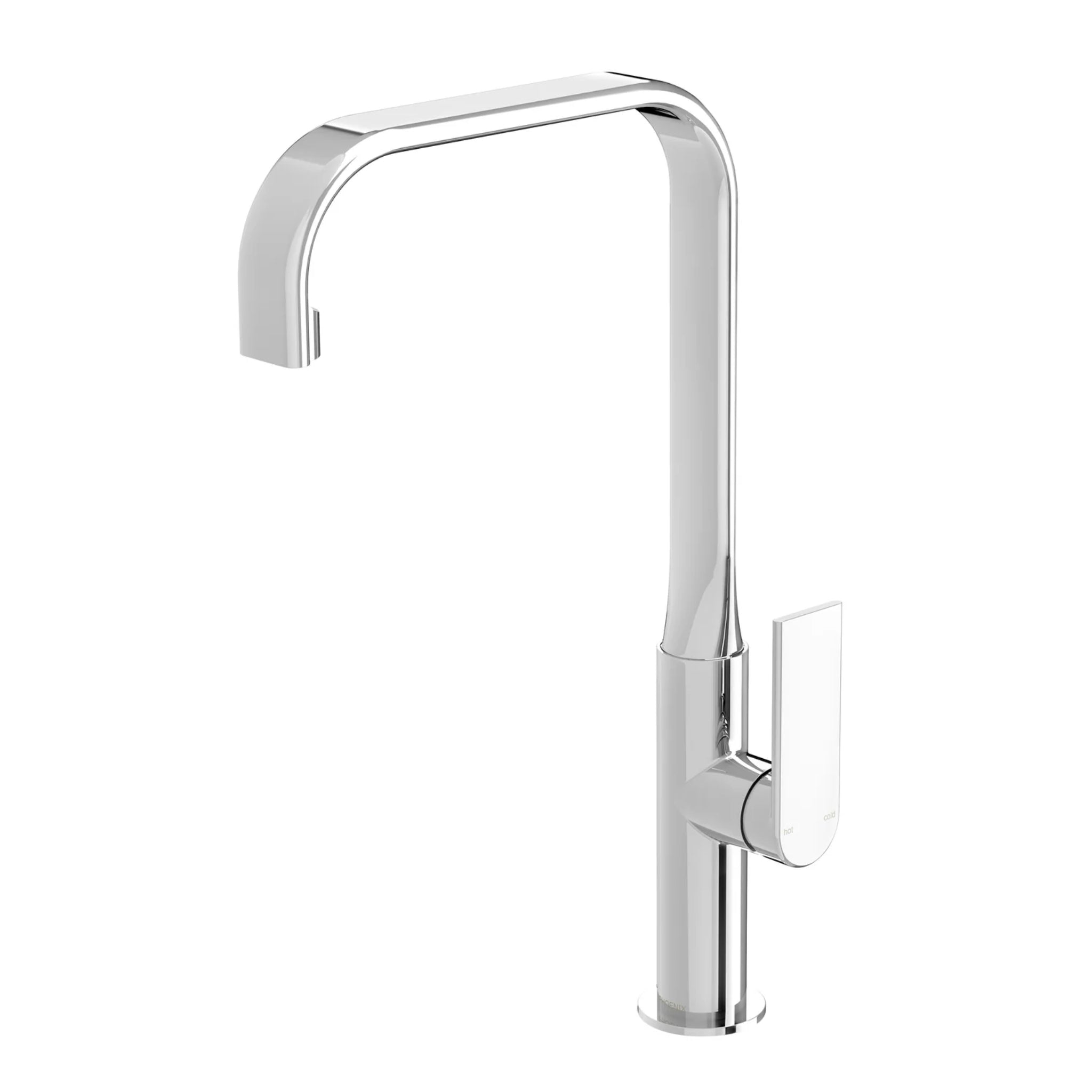 PHOENIX TEEL LEAD FREE SQUARELINE SINK MIXER 373MM CHROME