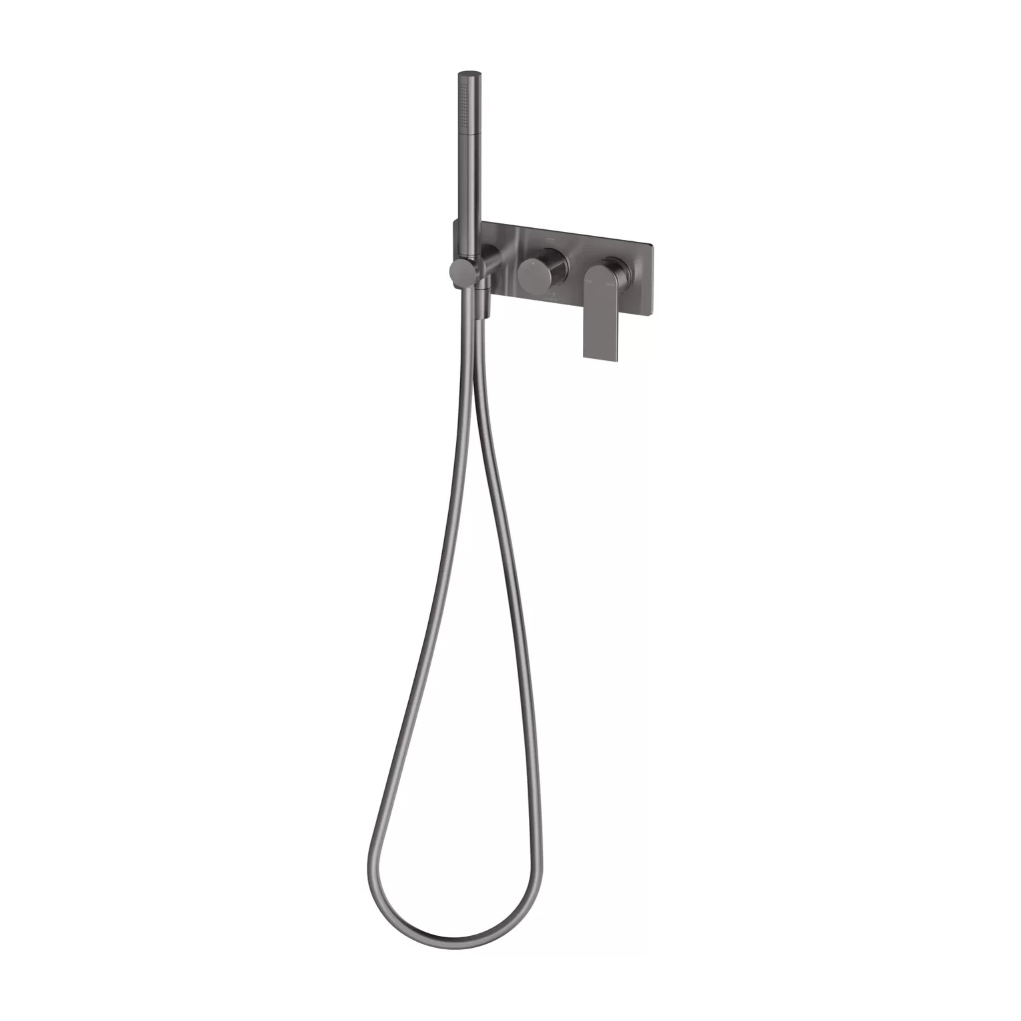 PHOENIX TEEL HAND HELD SHOWER SYSTEM BRUSHED CARBON