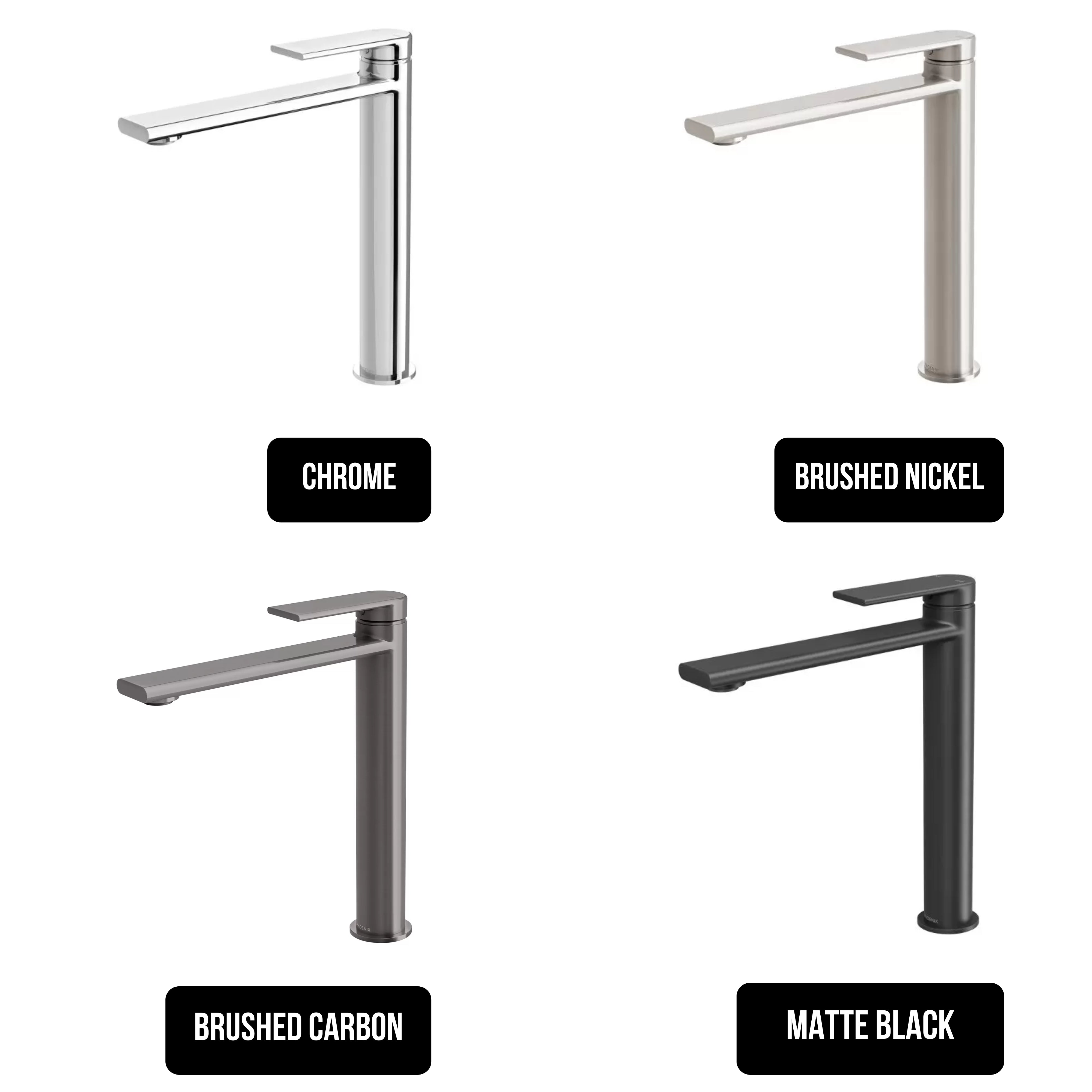 PHOENIX TEEL LEAD FREE VESSEL MIXER 256MM MATTE BLACK