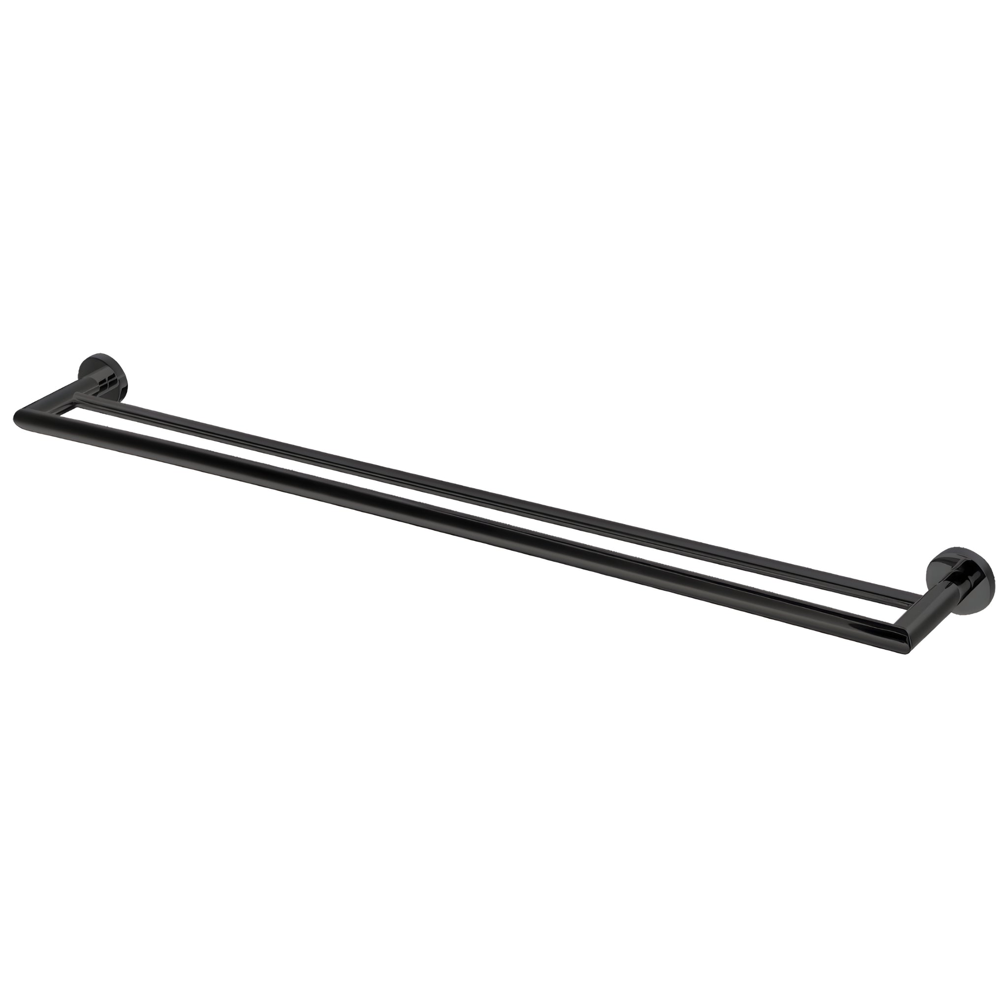 MODERN NATIONAL EVA DOUBLE TOWEL RAIL MATTE BLACK (AVAILABLE IN 600MM AND 750MM)