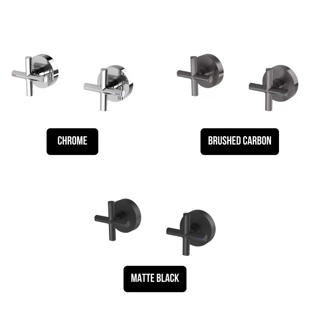 PHOENIX VIVID SLIMLINE PLUS WALL TOP ASSEMBLIES MATTE BLACK