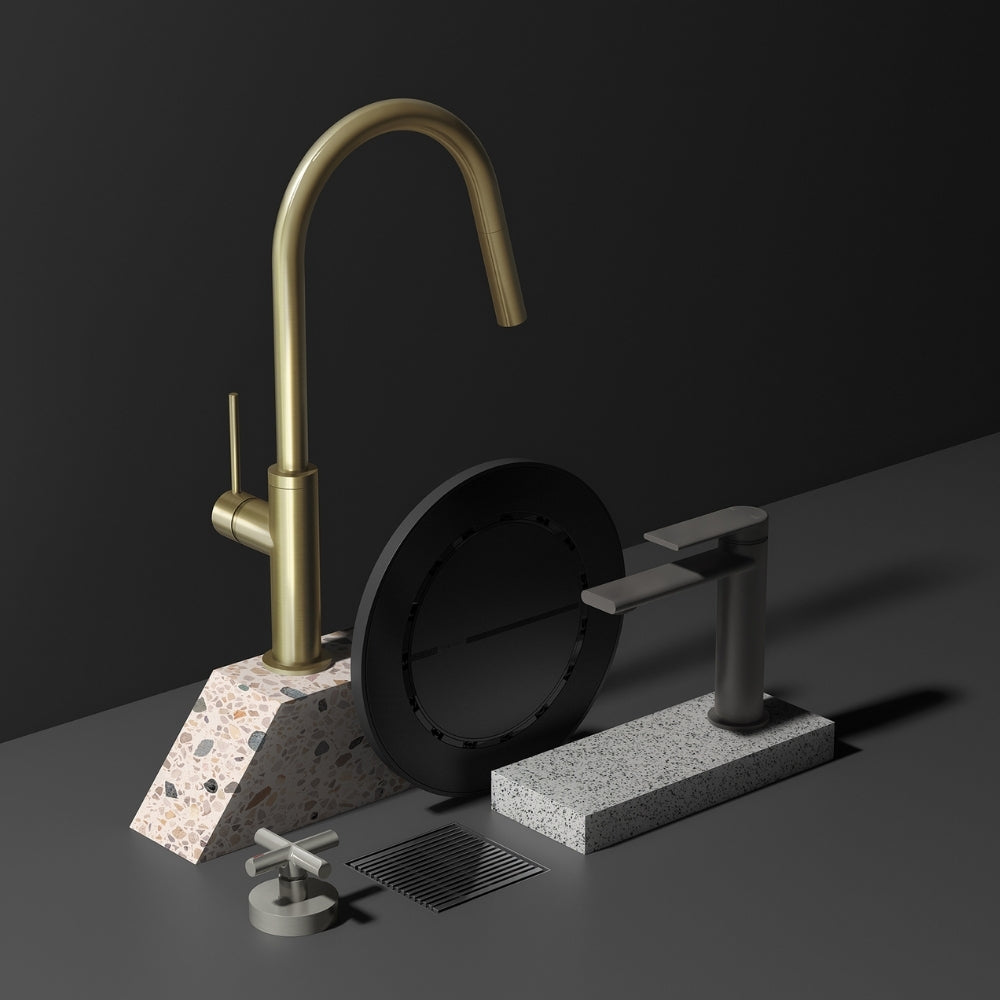 PHOENIX VIVID SLIMLINE LEAD FREE PLUS WALL TOP ASSEMBLIES BRUSHED NICKEL