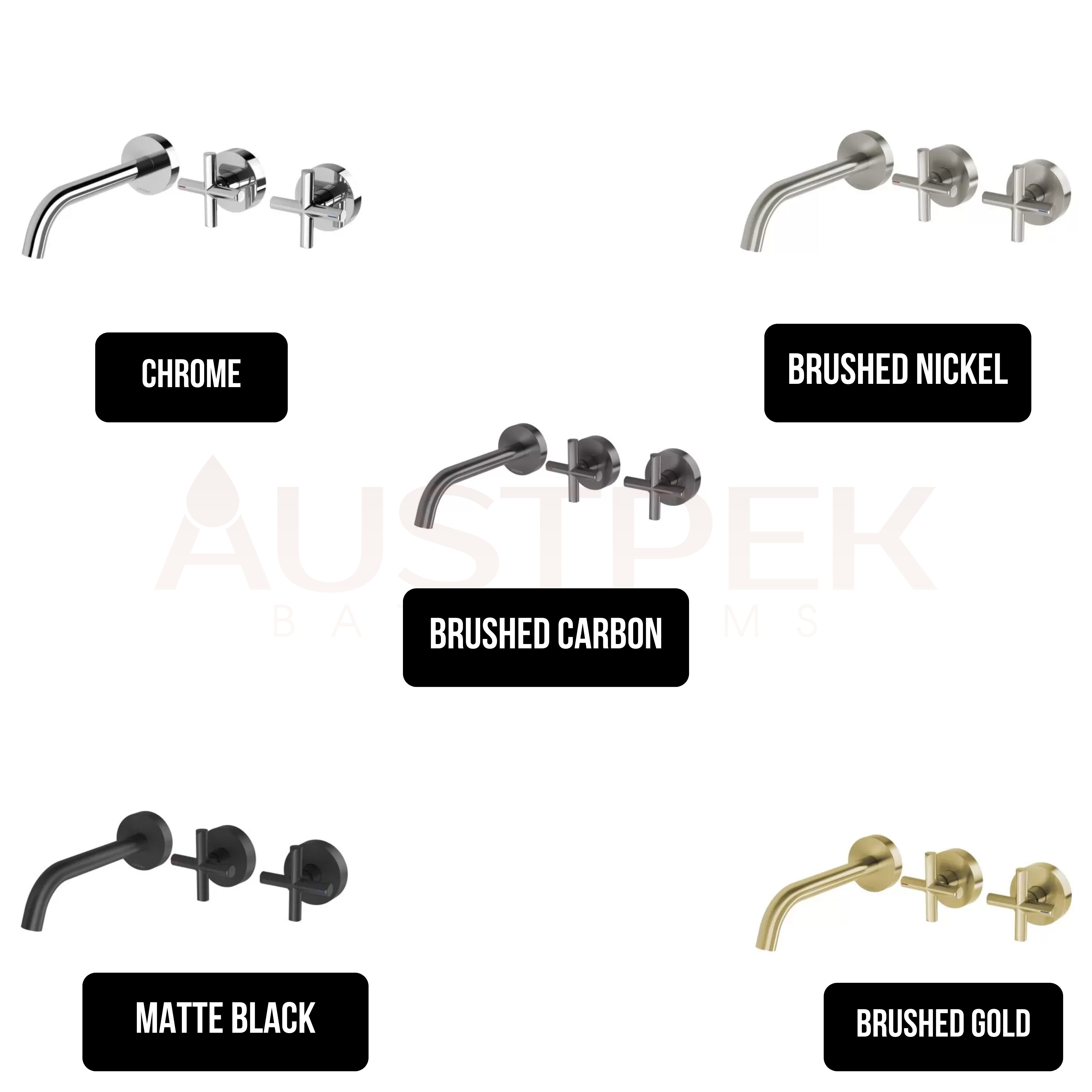 PHOENIX VIVID SLIMLINE PLUS LEAD FREE WALL BASIN / BATH HOSTESS SET OUTLET 180MM BRUSHED GOLD