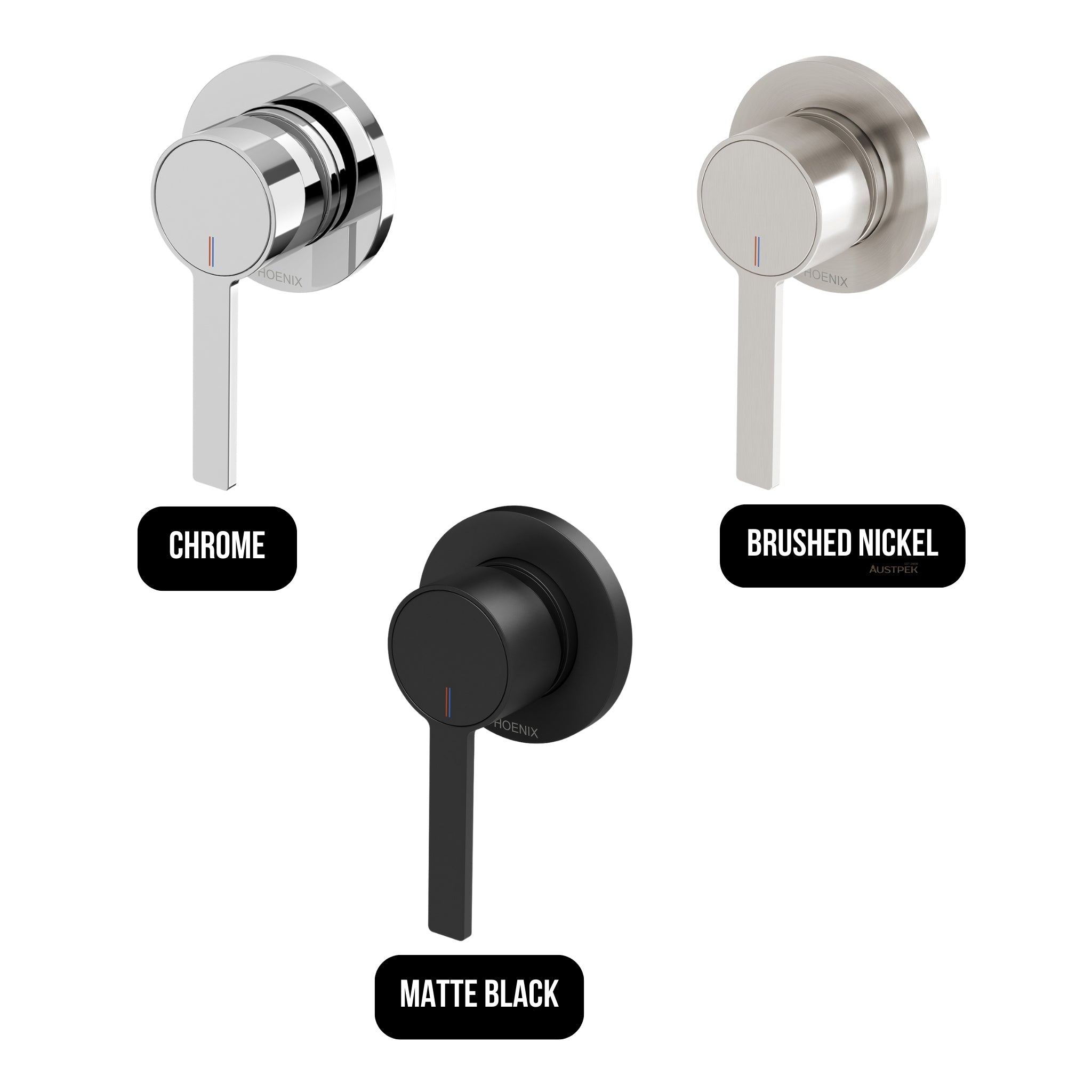 PHOENIX LEXI MKII SWITCHMIX SHOWER / WALL MIXER COMPLETE KIT CHROME