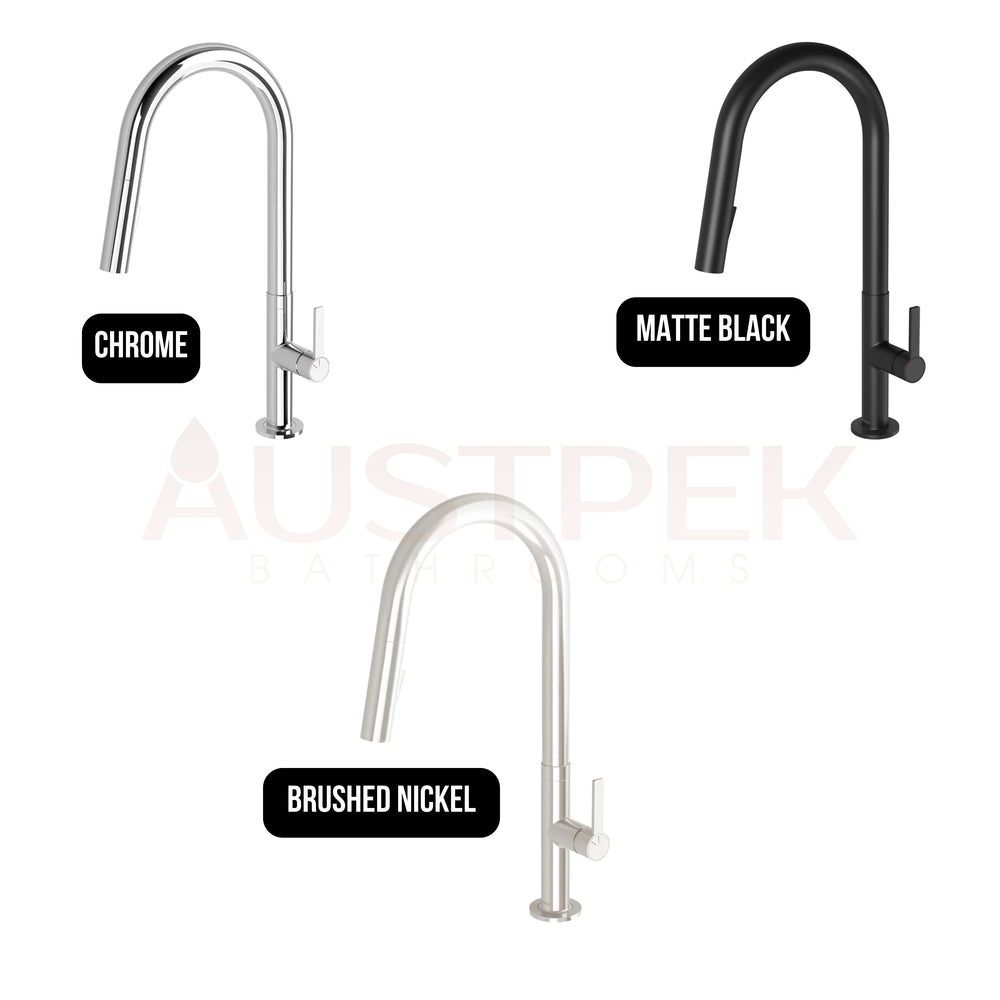 PHOENIX LEXI MKII LEAD FREE PULL OUT SINK MIXER 437MM MATTE BLACK