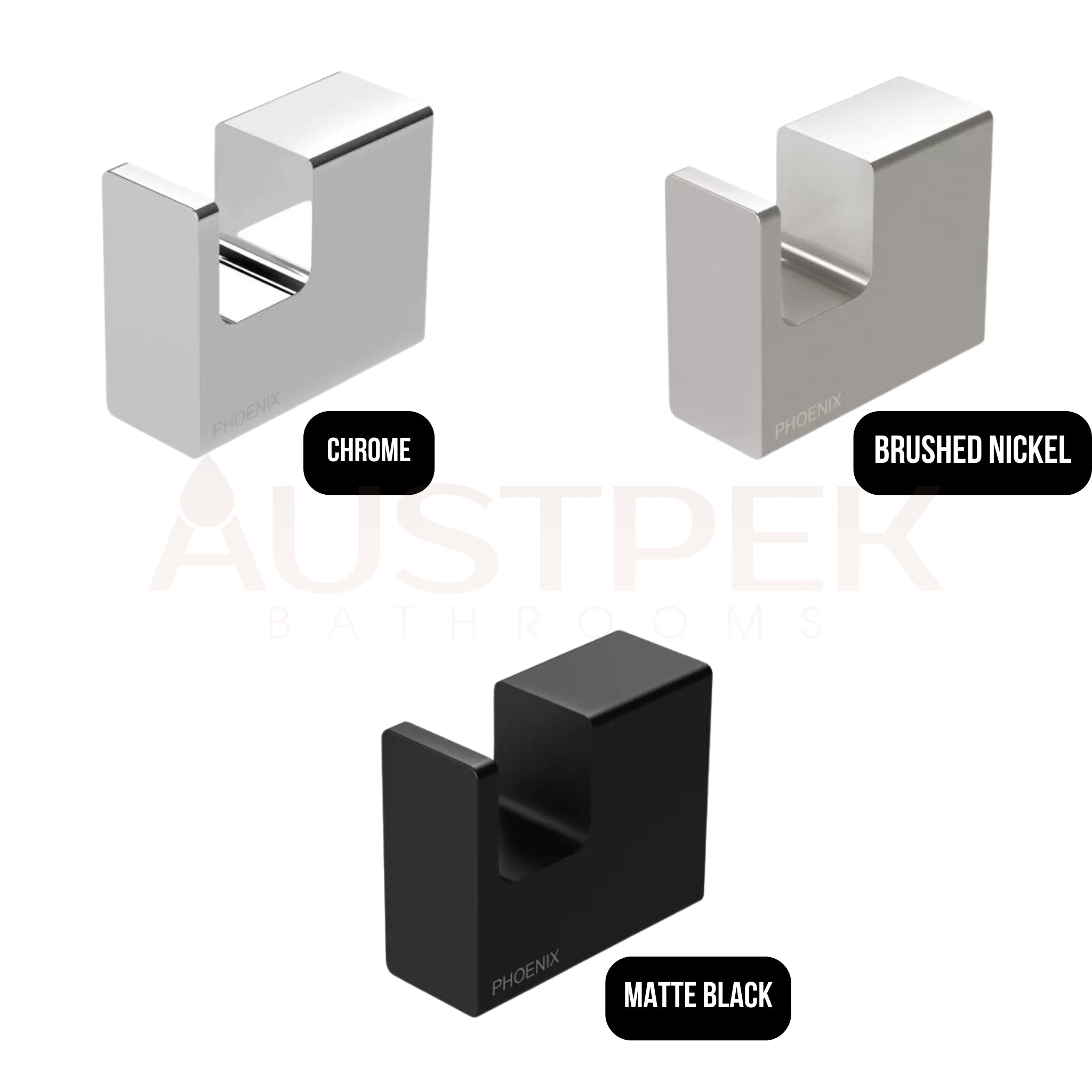 PHOENIX LEXI MKII ROBE HOOK MATTE BLACK