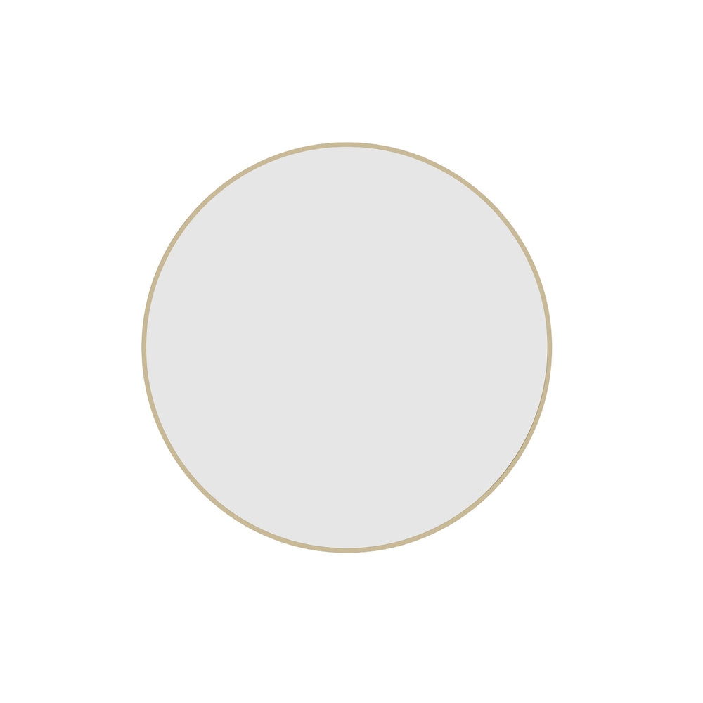 THERMOGROUP ABLAZE ROUND GOLD FRAMED MIRROR 600MM