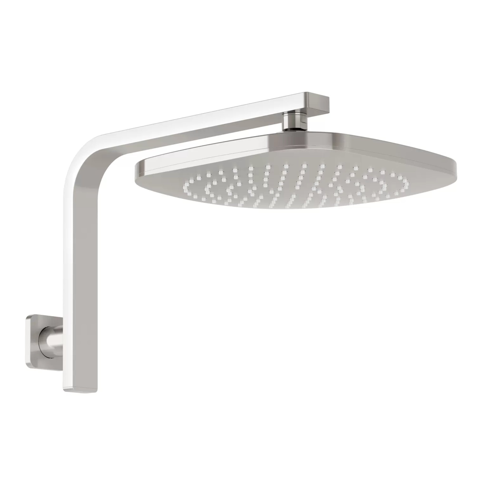 PHOENIX NUAGE HIGH-RISE SHOWER ARM AND ROSE BRUSHED NICKEL