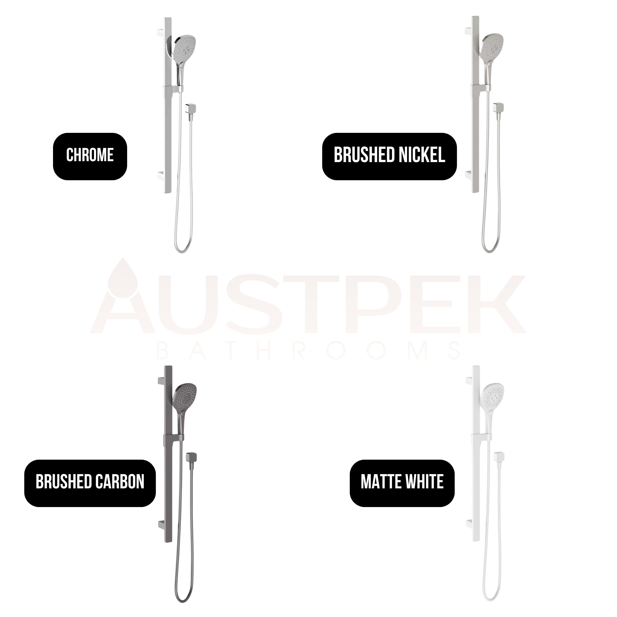 PHOENIX NUAGE RAIL SHOWER 804MM BRUSHED NICKEL