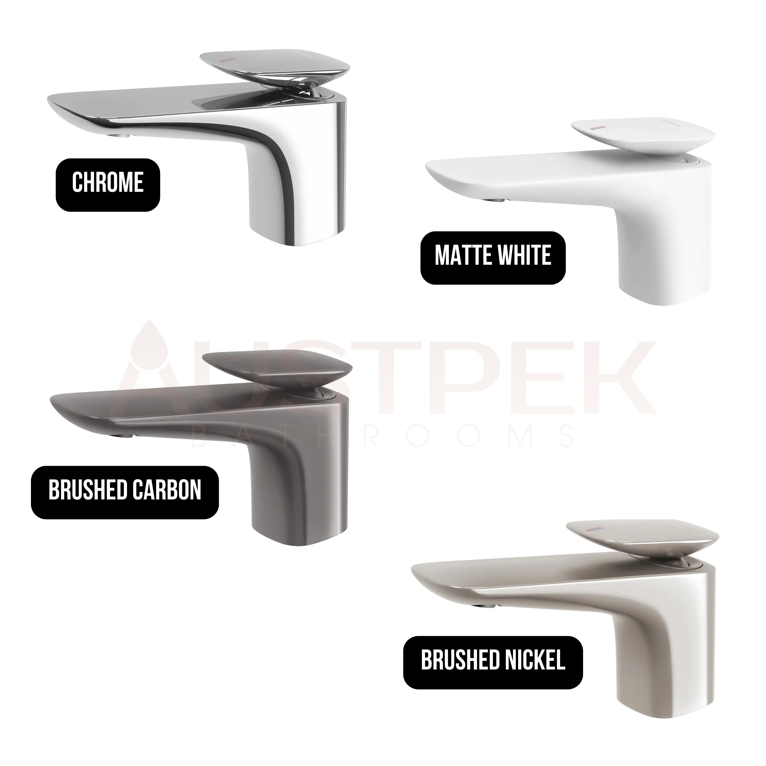 PHOENIX NUAGE LEAD FREE BASIN MIXER 112MM BRUSHED NICKEL