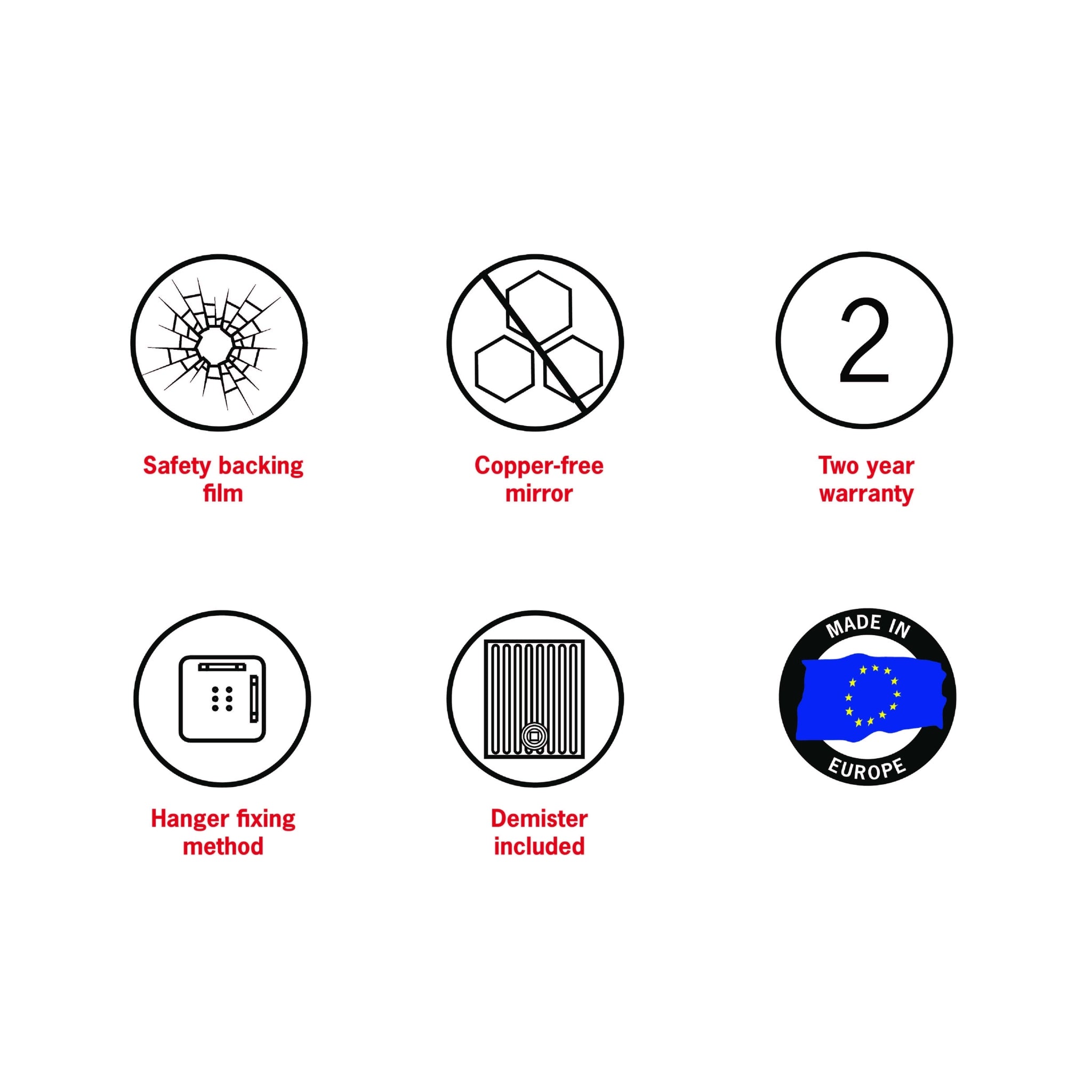 THERMOGROUP ABLAZE ROUND GOLD FRAMED MIRROR INCLUDING DEMISTER 600MM