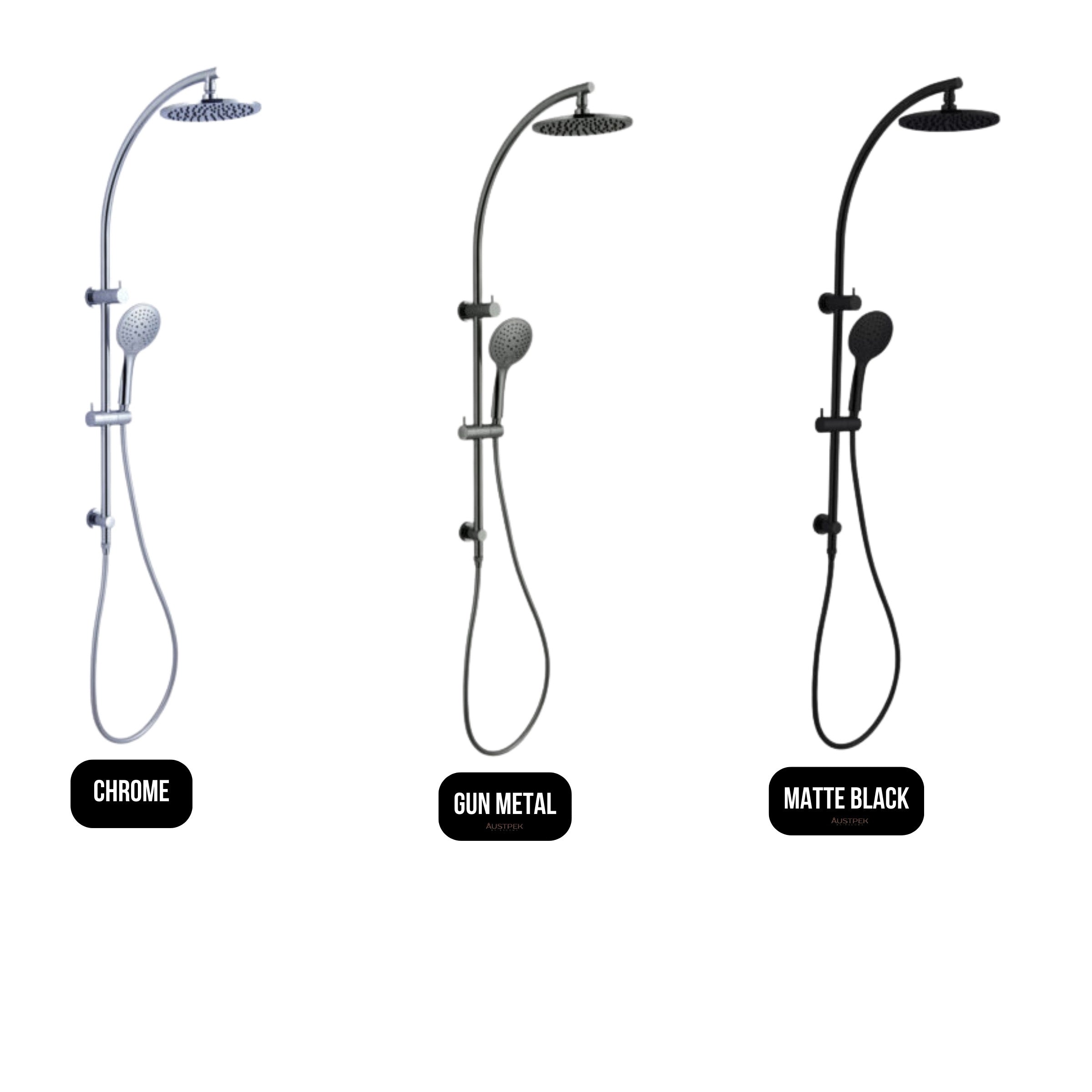 NERO DOLCE TWIN SHOWER GUN METAL