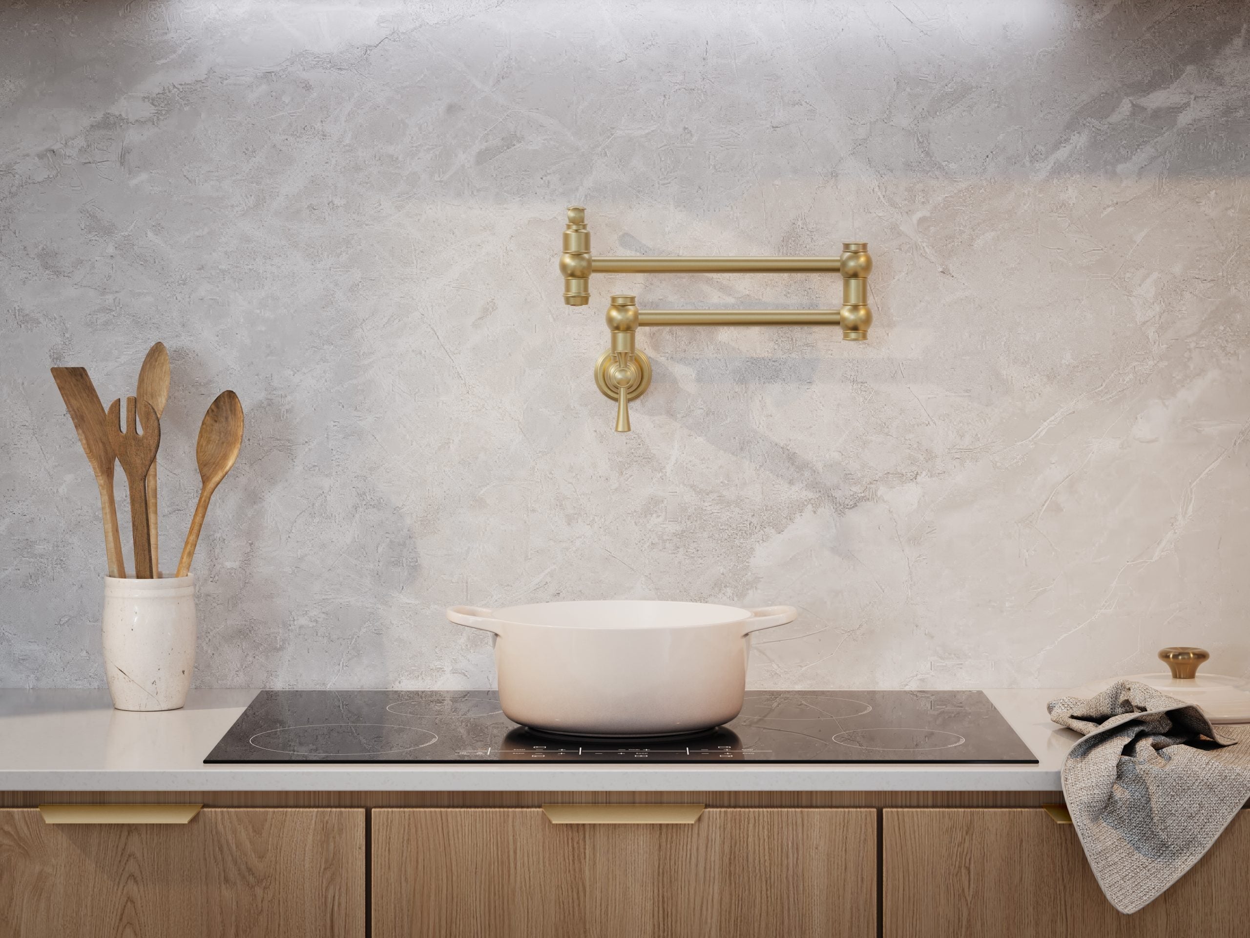 PHOENIX CROMFORD LEAD FREE POT FILLER BRUSHED GOLD