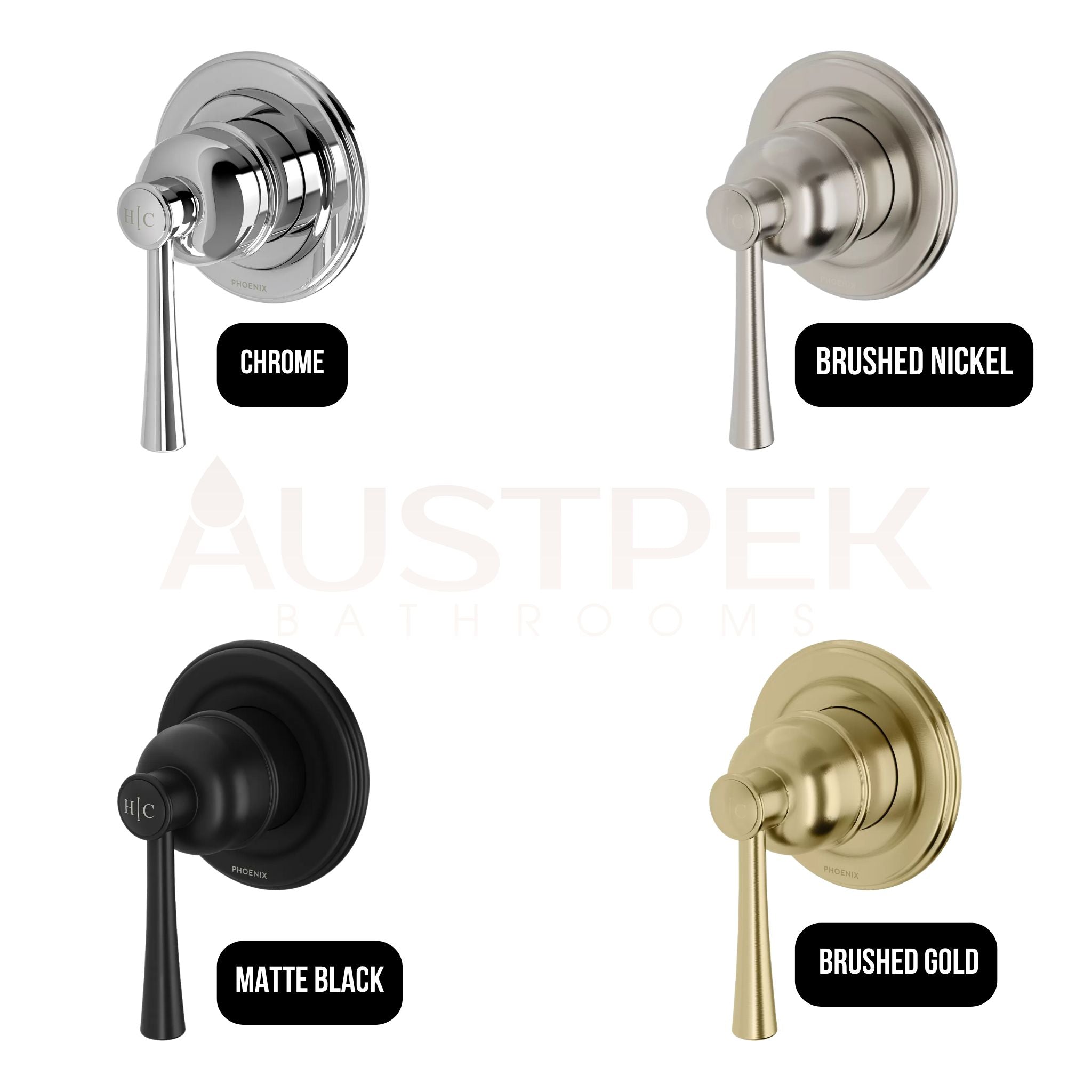 PHOENIX CROMFORD SWITCHMIX LEAD FREE SHOWER AND WALL MIXER BRUSHED GOLD