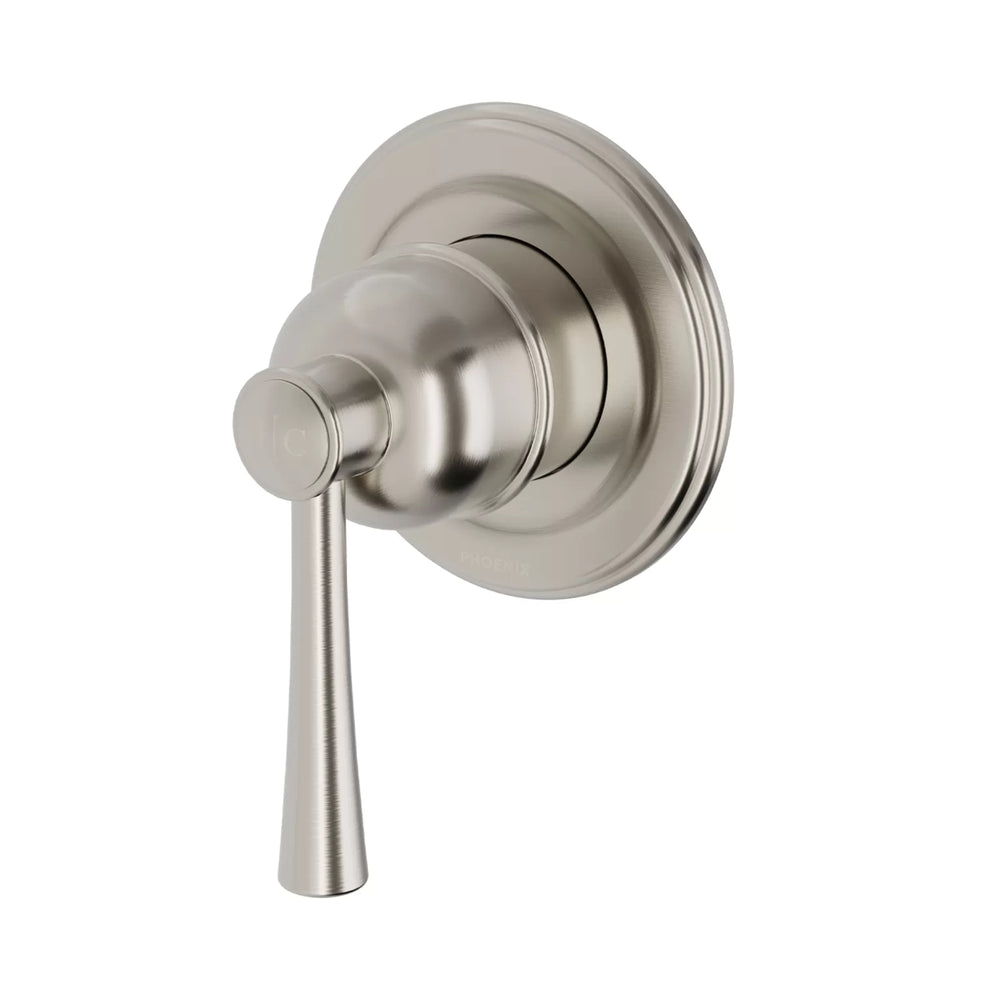 PHOENIX CROMFORD SWITCHMIX LEAD FREE SHOWER AND WALL MIXER BRUSHED NICKEL
