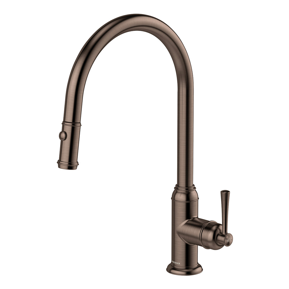 PHOENIX CROMFORD PULL OUT SINK MIXER BRUSHED BRONZE
