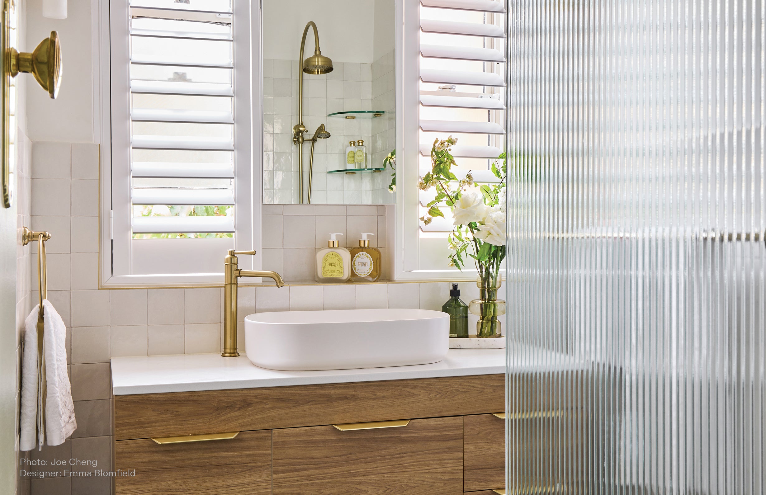 PHOENIX CROMFORD LEAD FREE VESSEL MIXER SET 292MM BRUSHED GOLD