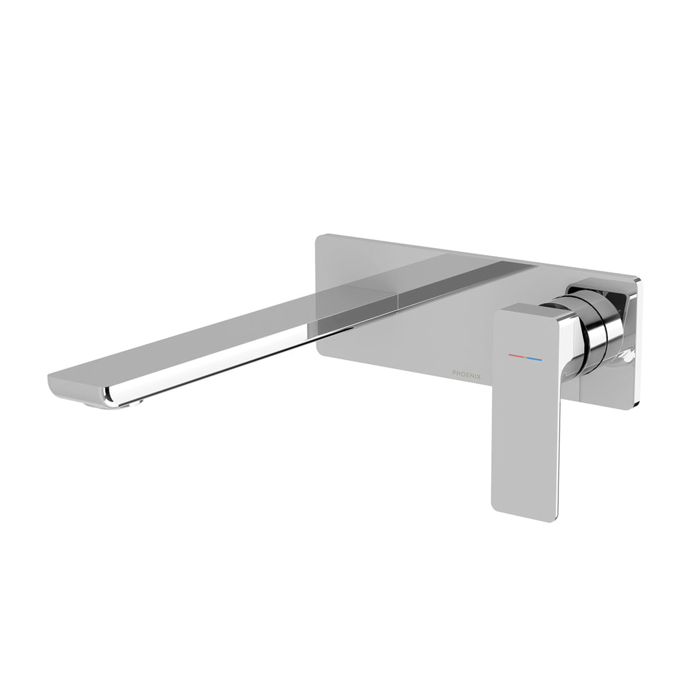 PHOENIX GLOSS MKII SWITCHMIX LEAD FREE WALL BASIN / BATH MIXER SET 200MM CHROME