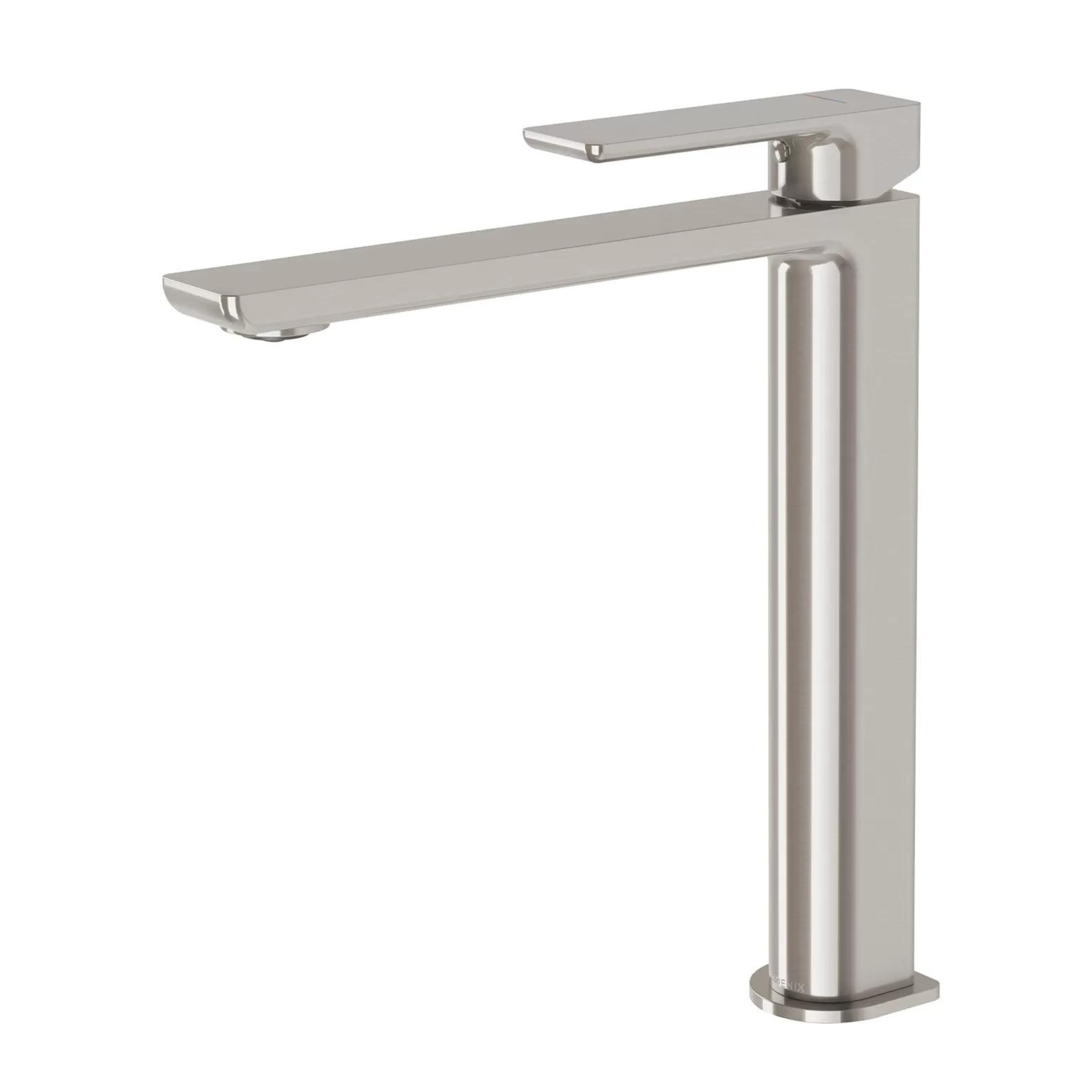 PHOENIX GLOSS MKII LEAD FREE VESSEL MIXER 255MM BRUSHED NICKEL
