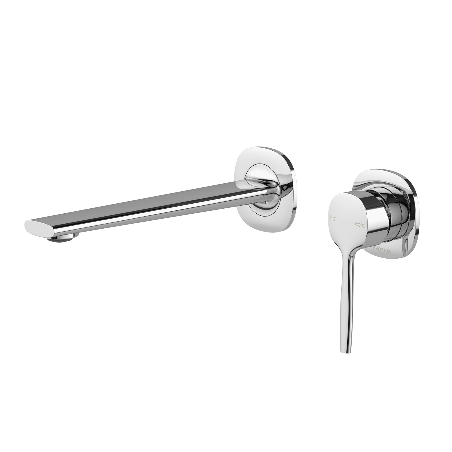 PHOENIX VASK SWITCHMIX LEAD FREE WALL BASIN / BATH MIXER SET COMPLETE KIT 199MM CHROME