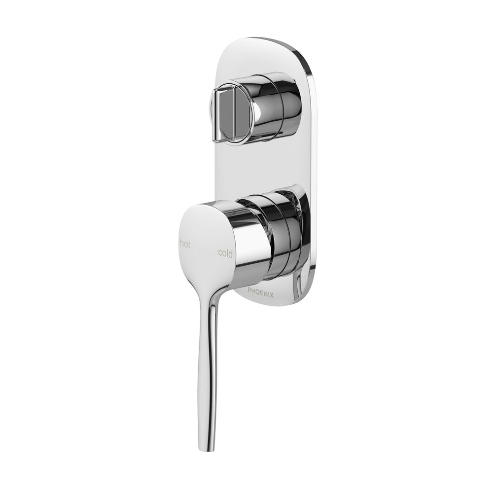 PHOENIX VASK SWITCHMIX SHOWER / BATH DIVERTER MIXER COMPLETE KIT 123MM CHROME