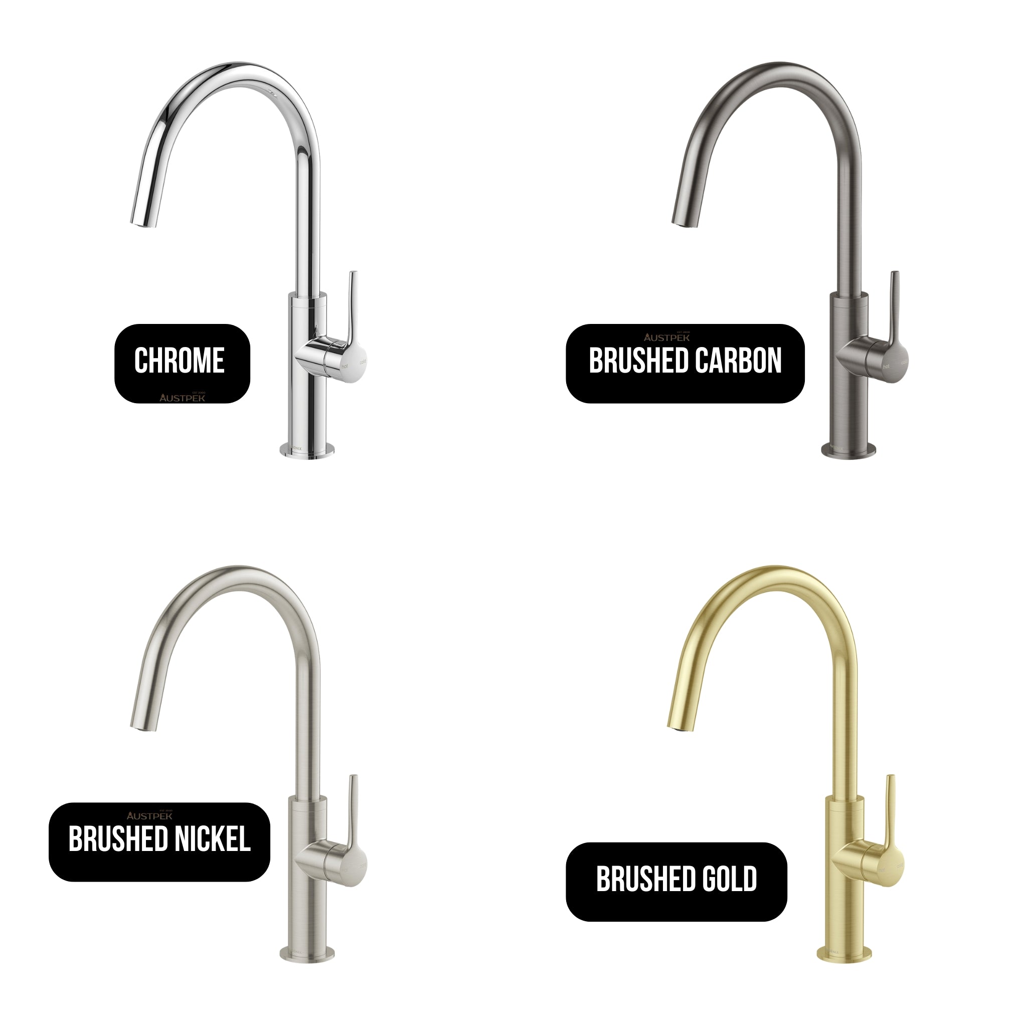 PHOENIX VASK LEAD FREE SINK MIXER 361MM BRUSHED GOLD