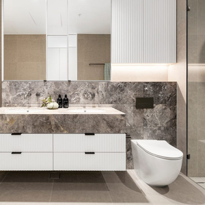 VEROTTI LUCI SLIM WALL FACED PAN GLOSS WHITE