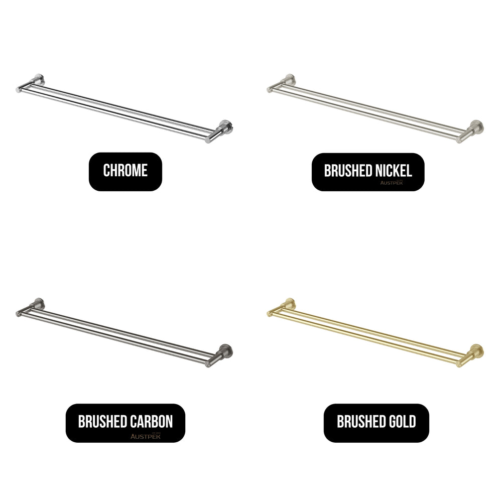 PHOENIX WILTERN DOUBLE TOWEL RAIL 800MM CHROME