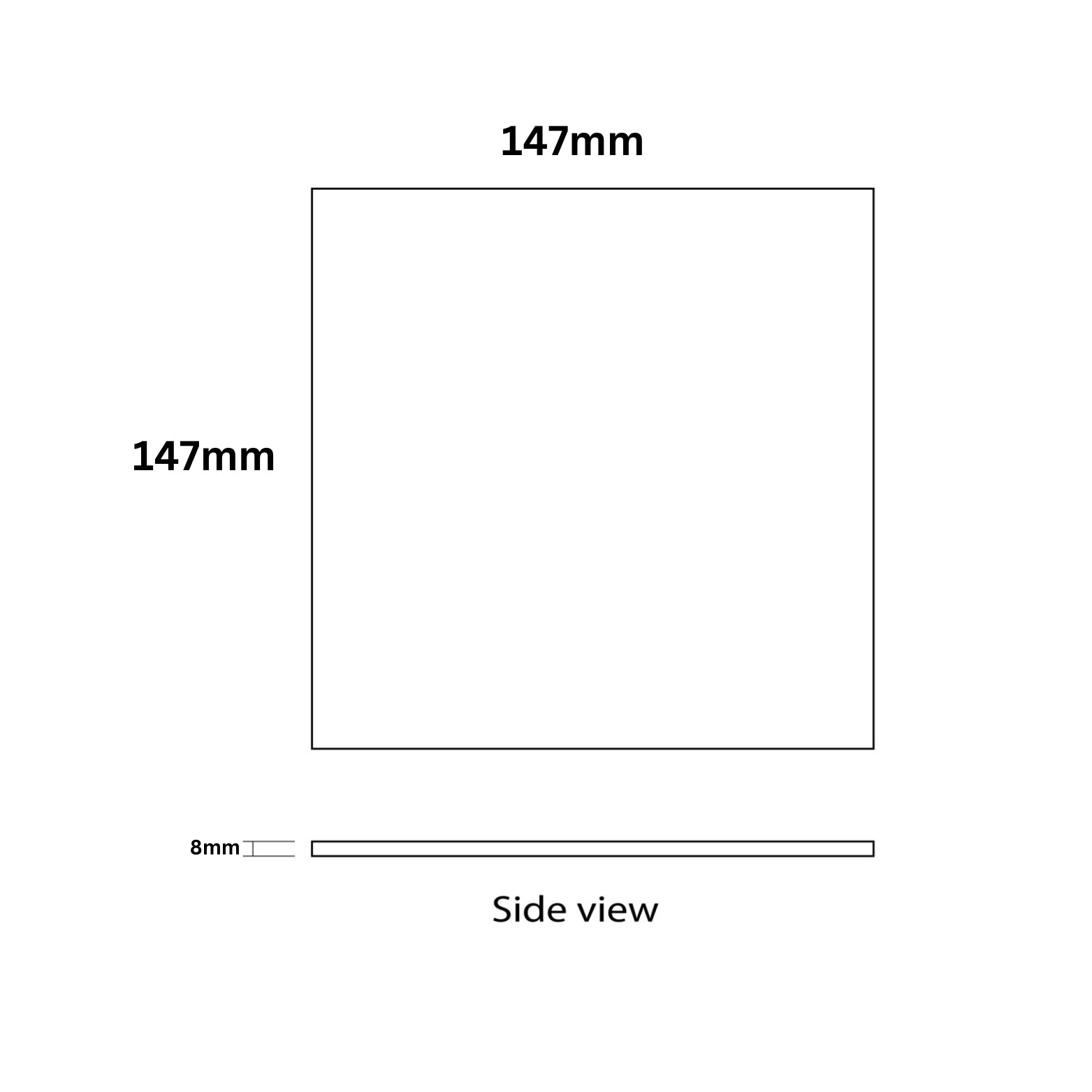 DUNE CERAMICA BERLIN GREY MATTE 147X147MM SQUARE TILE (PER BOX)